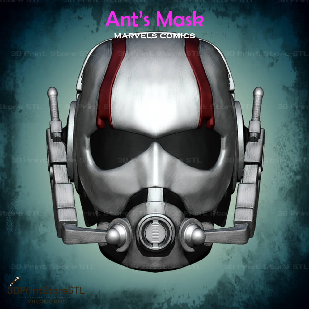 Ant Mask Cosplay Marvels Comics - Stl File 3D Print Model by ...