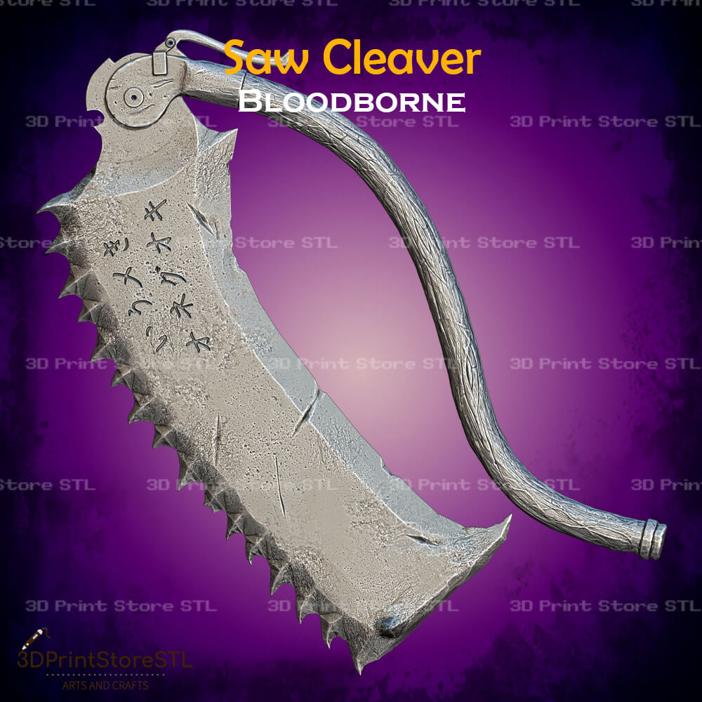 Saw Cleaver Cosplay Bloodborne Stl File 3D Print Model by 3dprintstorestl
