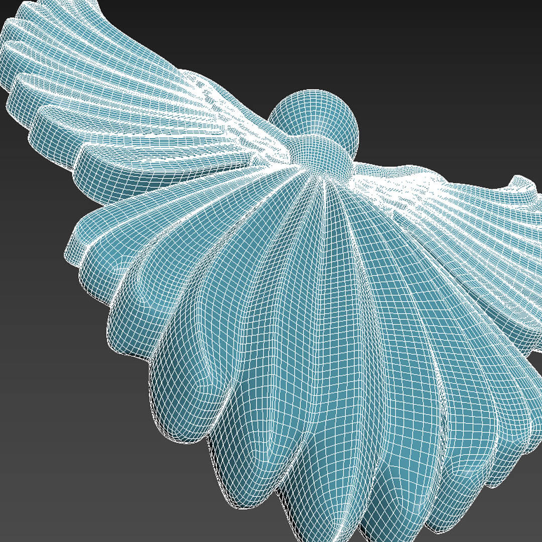 Cristmas angel 3d model by 3drelief