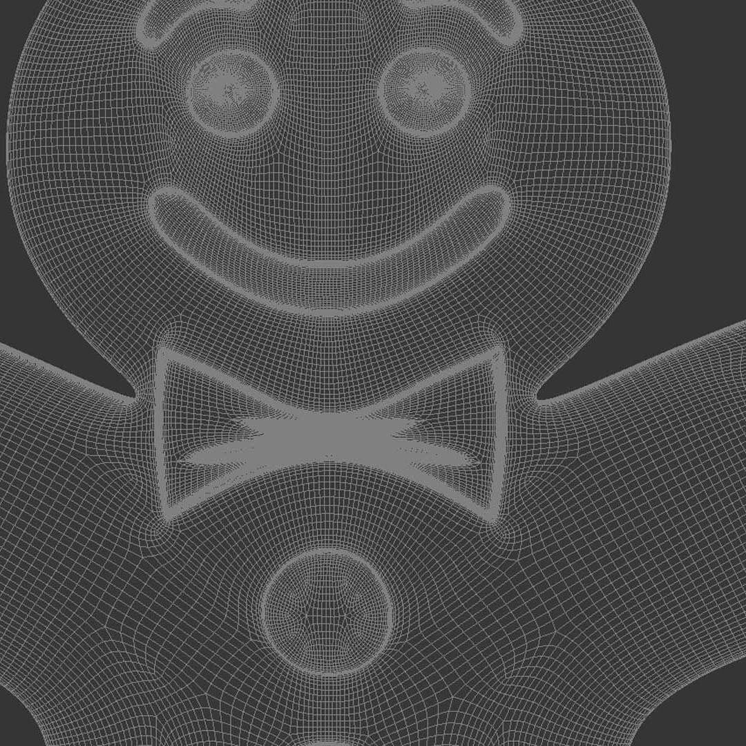 Gingerbread Man 3D Print Model by 3DRelief