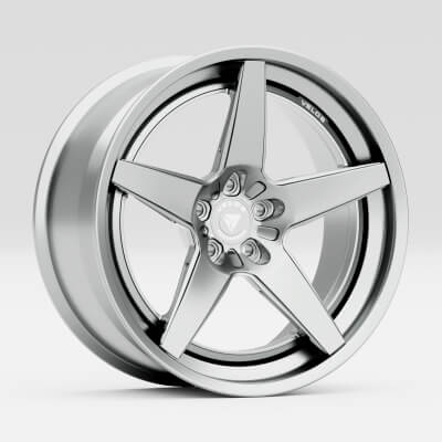 Vvl Rims VLS 05 3-Piece Rim 3D Model by 3drivedynamics