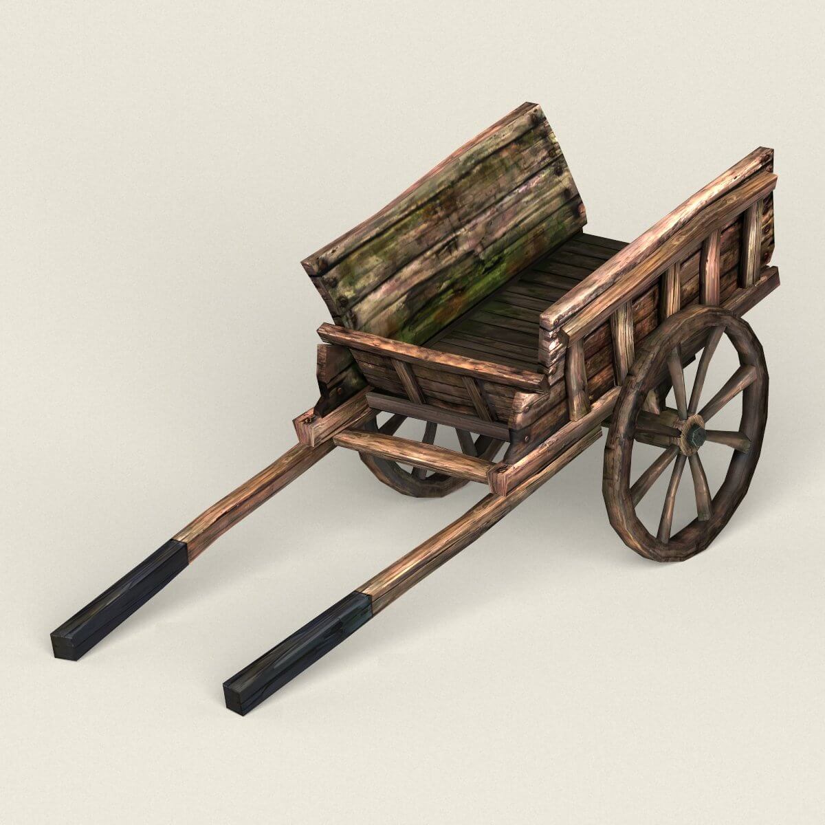 Horse Cart 3D Model by 3dseller
