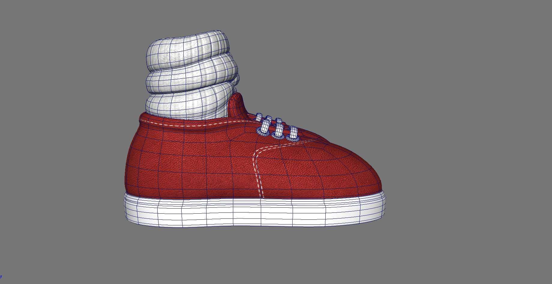 Cartoon Shoes 3D Model by
