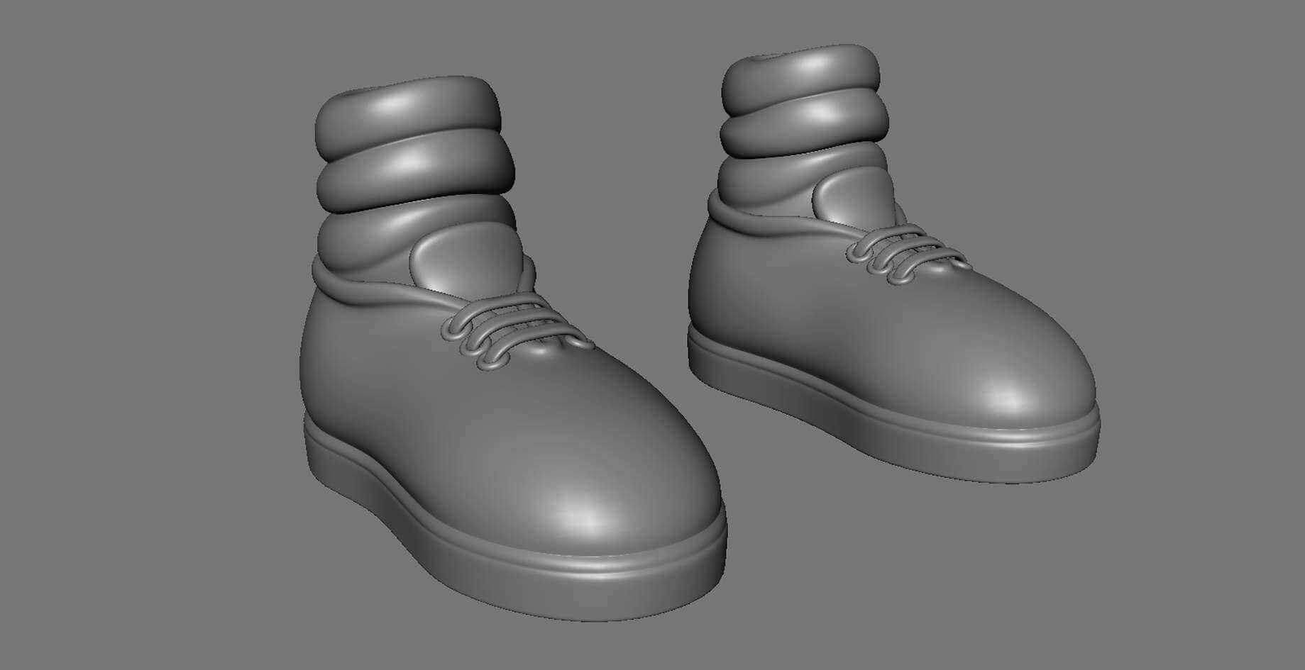 Cartoon Shoes 3D Model by