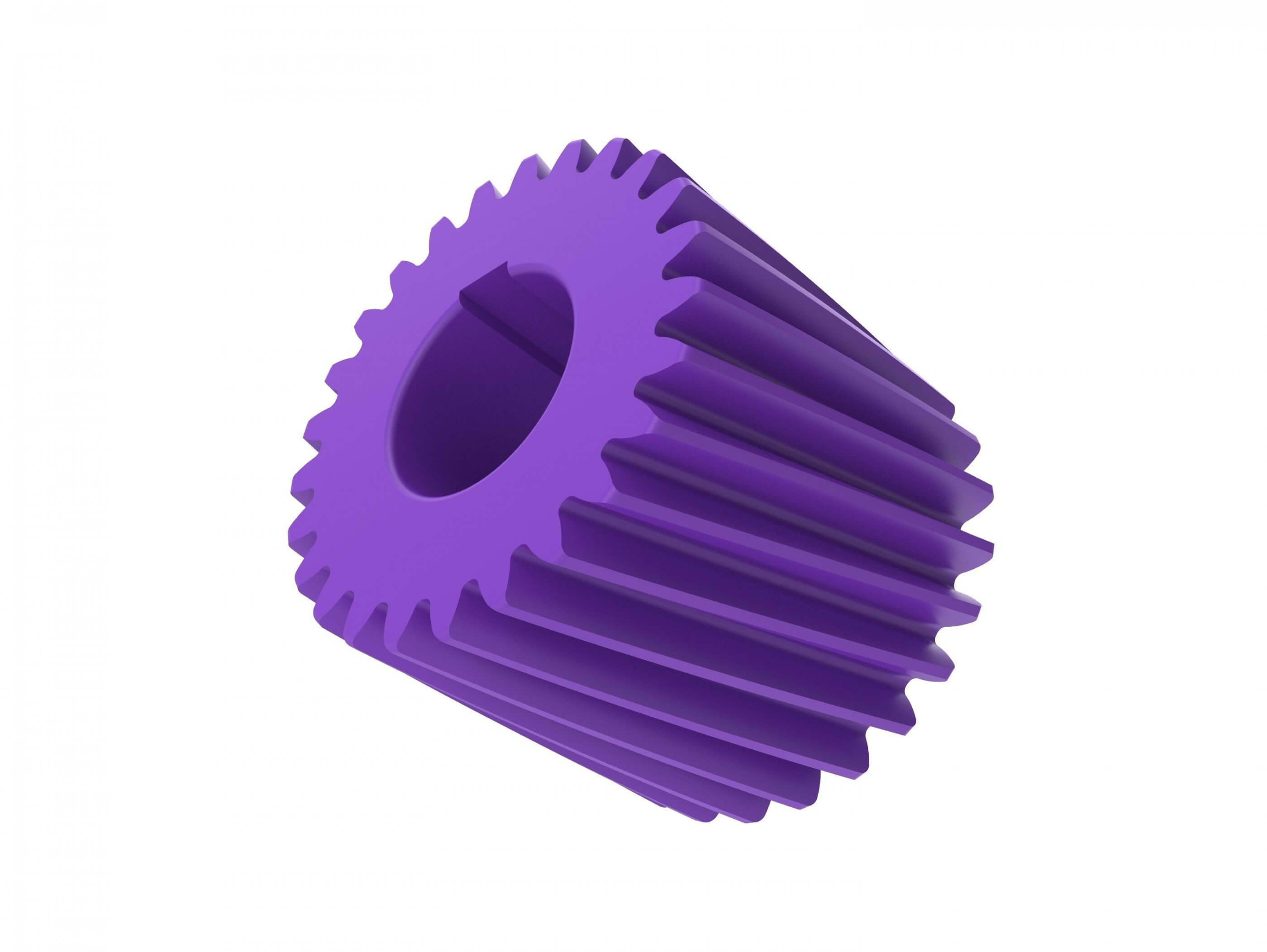 Helical Gear 3D Print Model by 3dsldworks