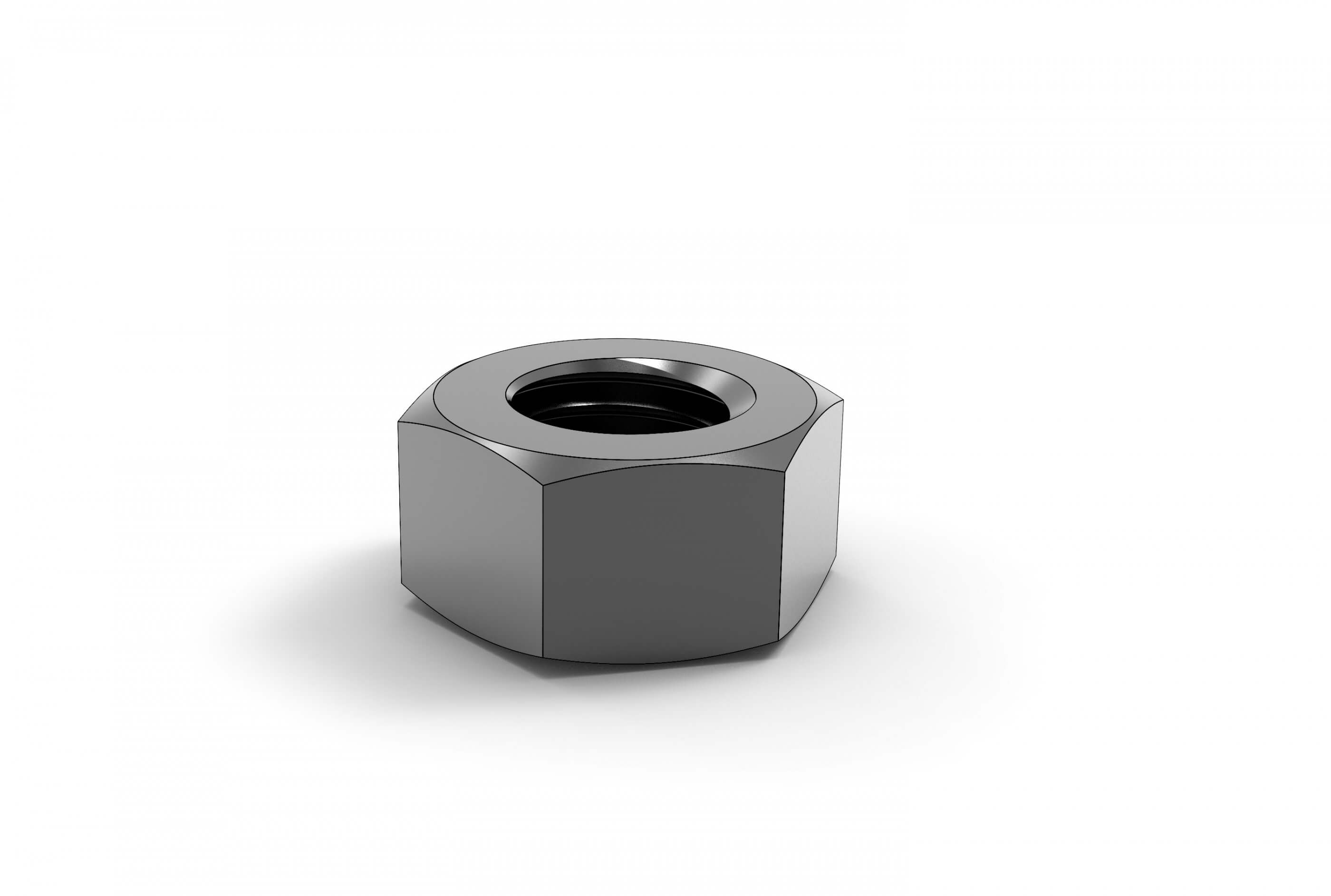 Hex Nut - 3D Print Model by 3dsldworks