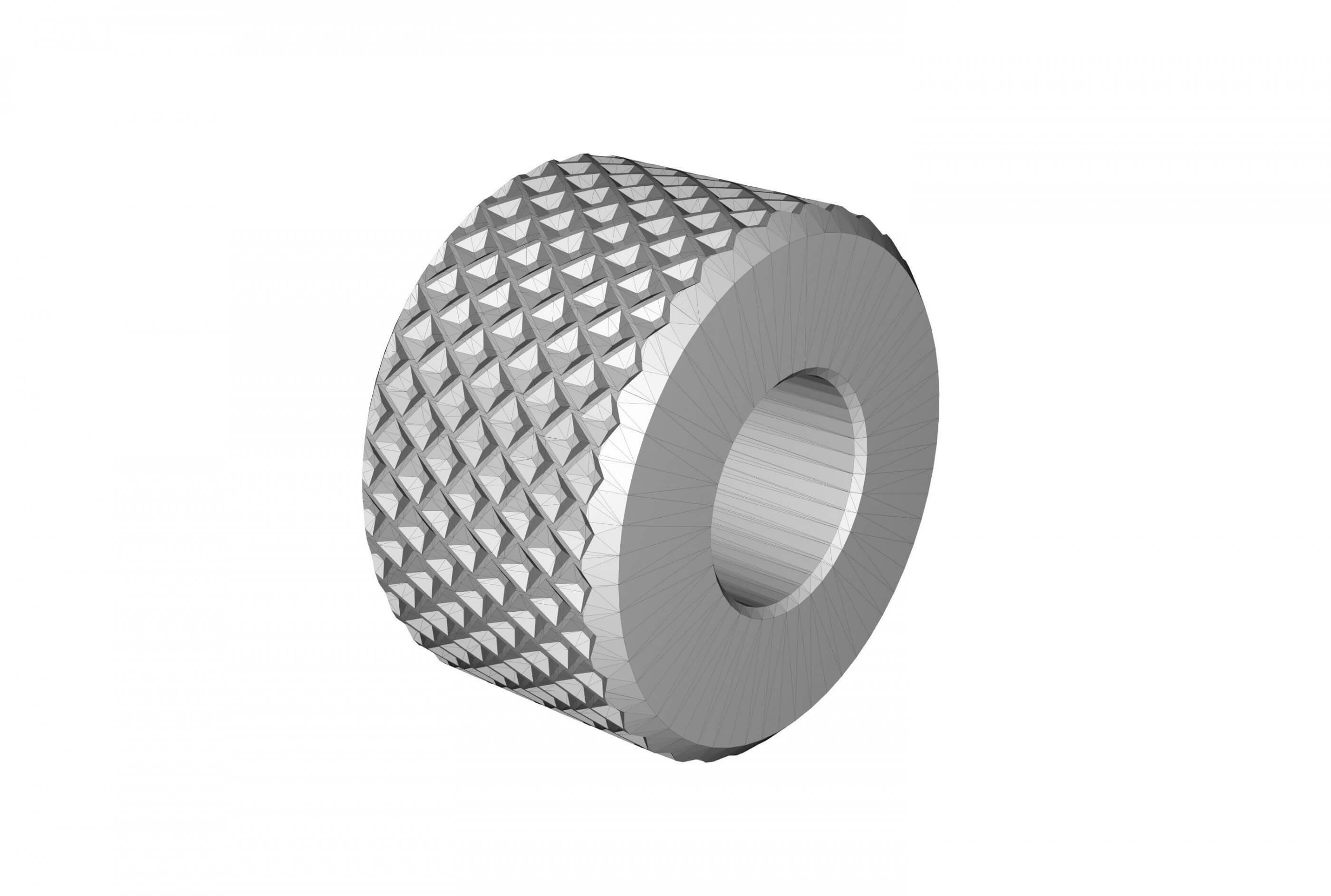 Knurl 3D Print Model by 3dsldworks