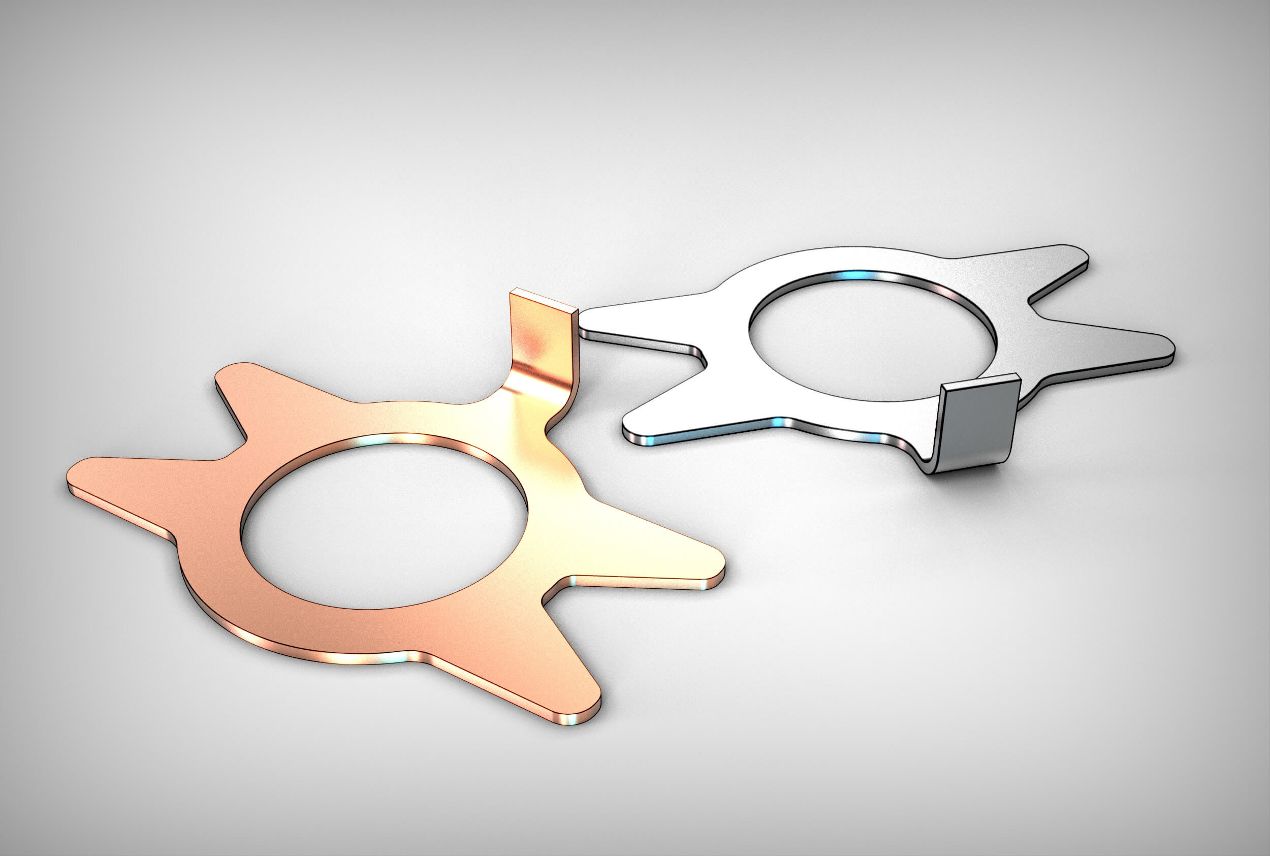 Locking Tab Washer 3D Print Model by 3dsldworks