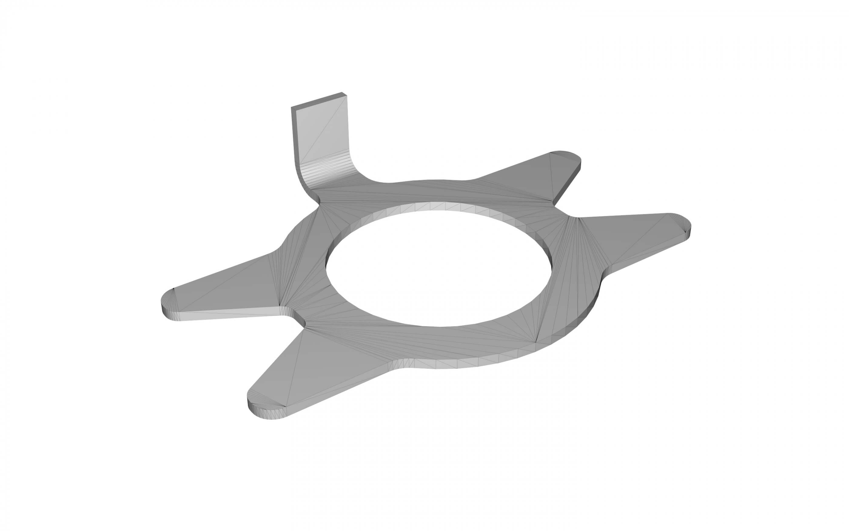 Locking Tab Washer 3D Print Model by 3dsldworks