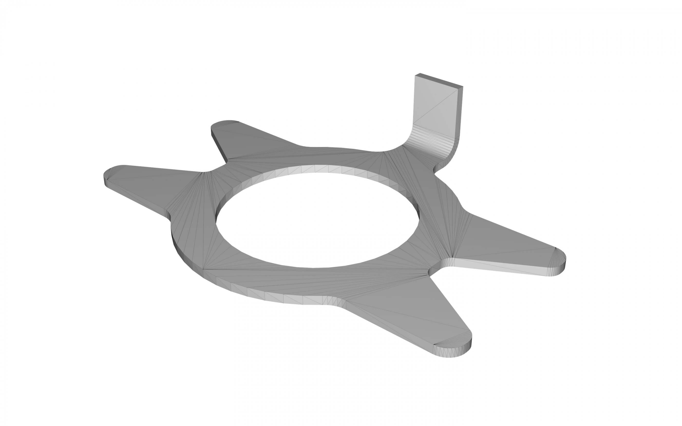 Locking Tab Washer 3D Print Model by 3dsldworks