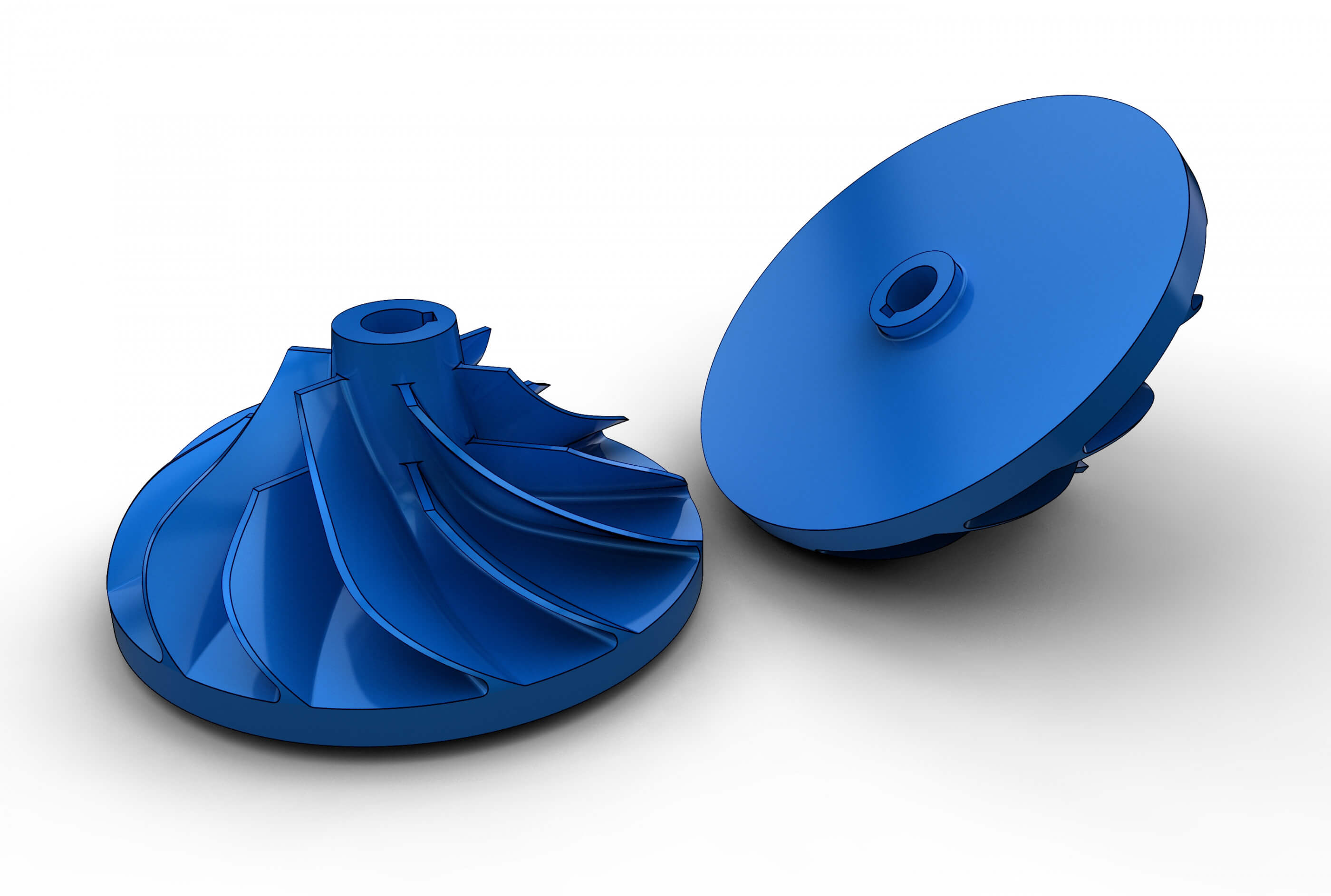 Turbo Impeller 3D Print Model by 3dsldworks