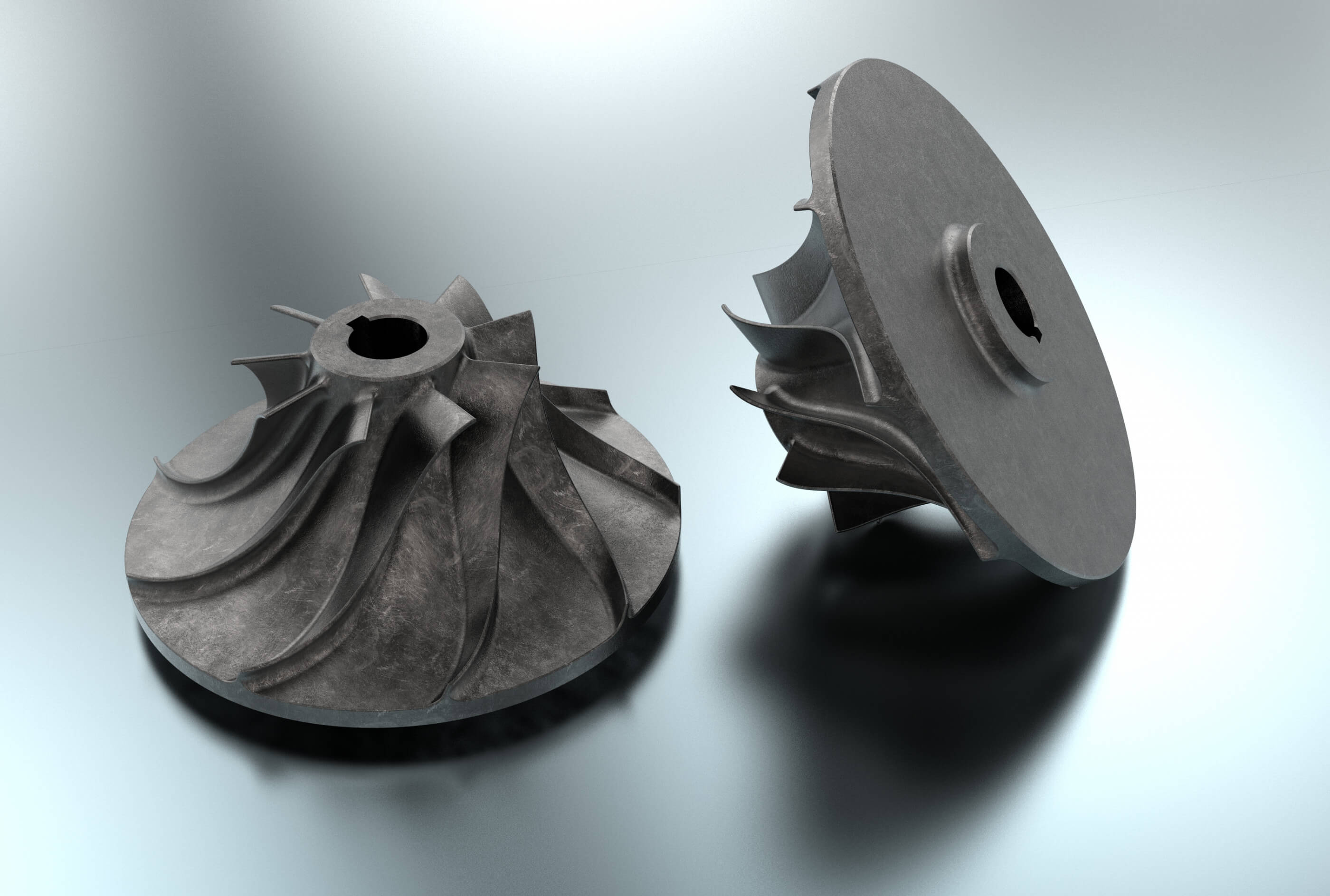 Turbo Impeller 3D Print Model by 3dsldworks
