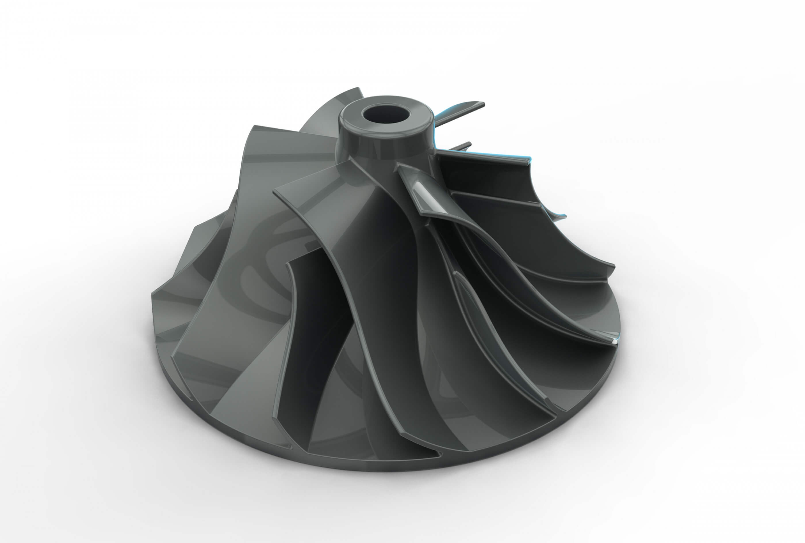Turbo Impeller 3D Print Model by 3dsldworks