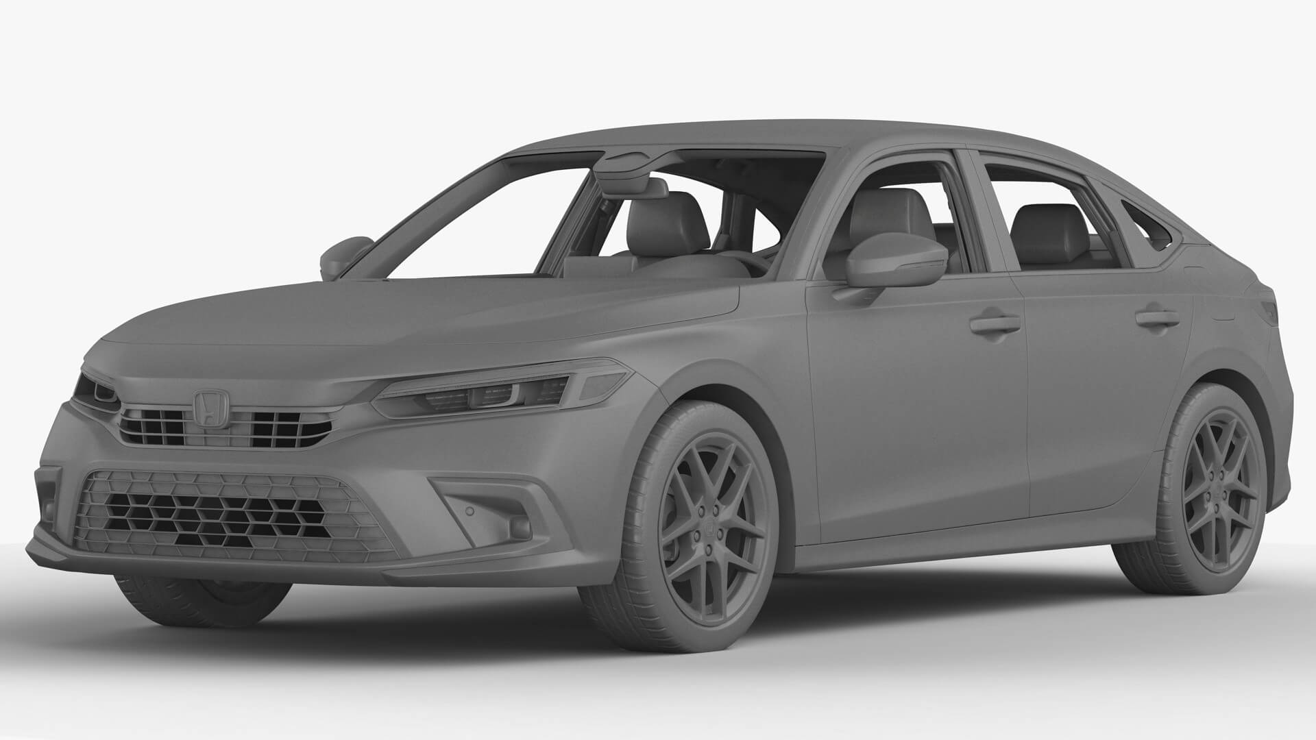 Honda Civic Hatchback 2022 3D Model by 3DStarving