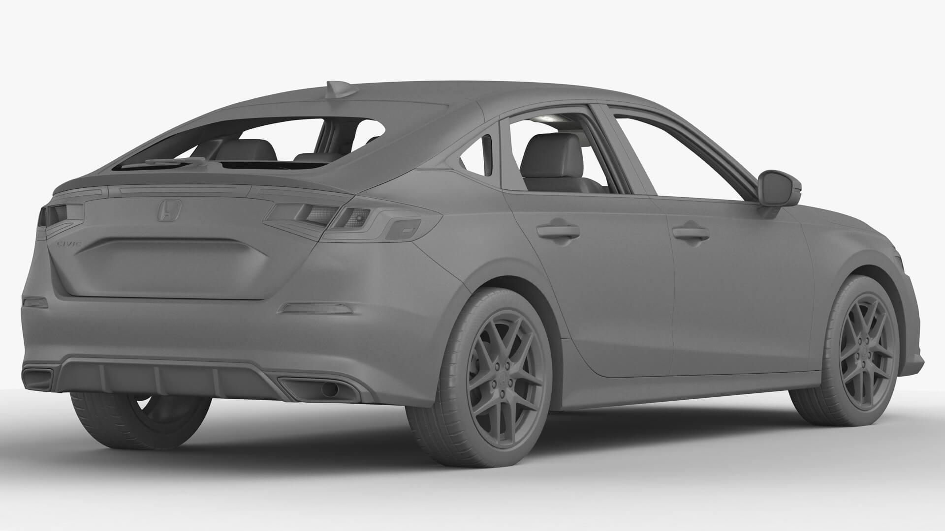 Honda Civic Hatchback 2022 3D Model by 3DStarving