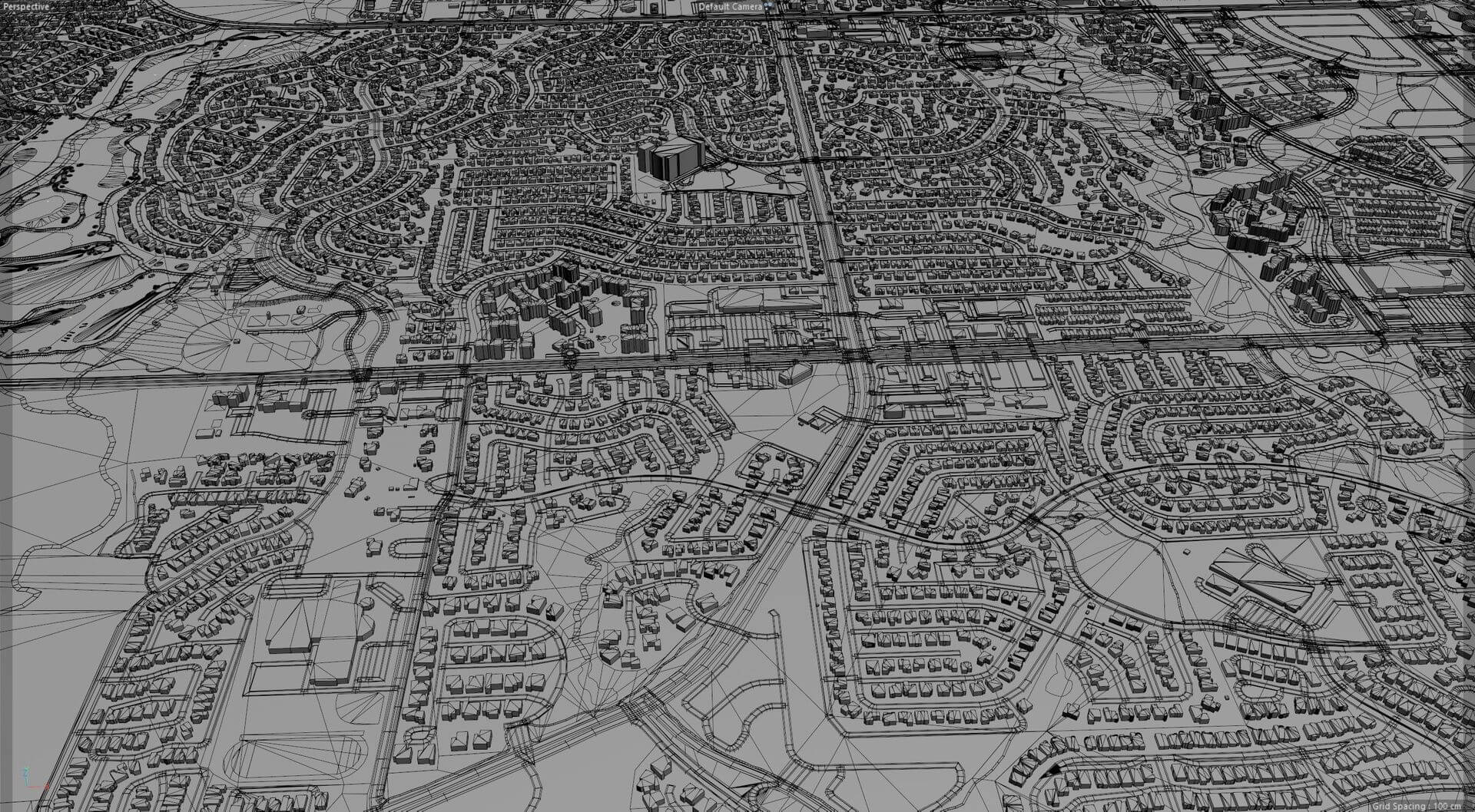 Allen, Texas USA 20km 3D Model by 3dstudio