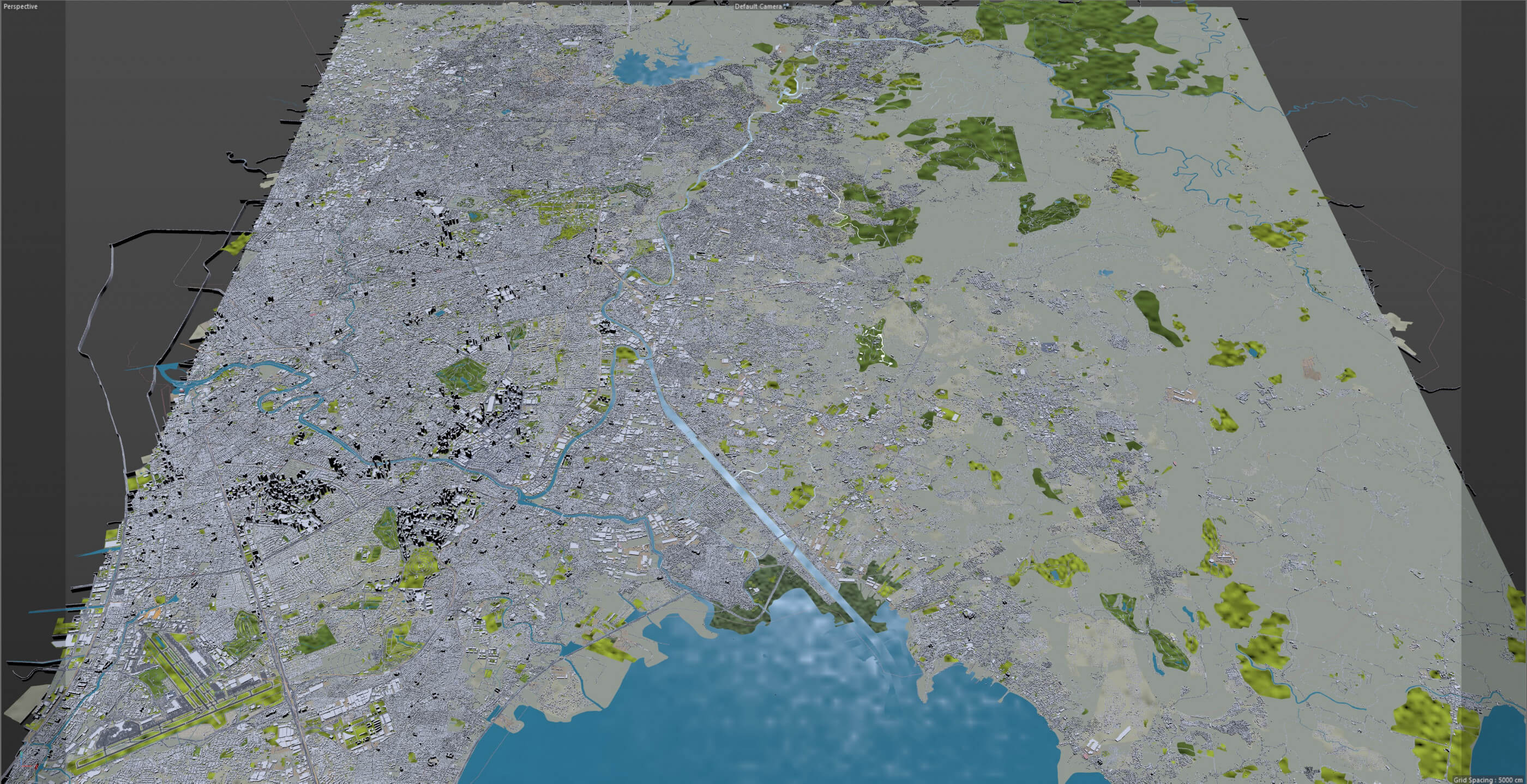 Antipolo City Rizal Philippines 3D Model 30km by 3dstudio