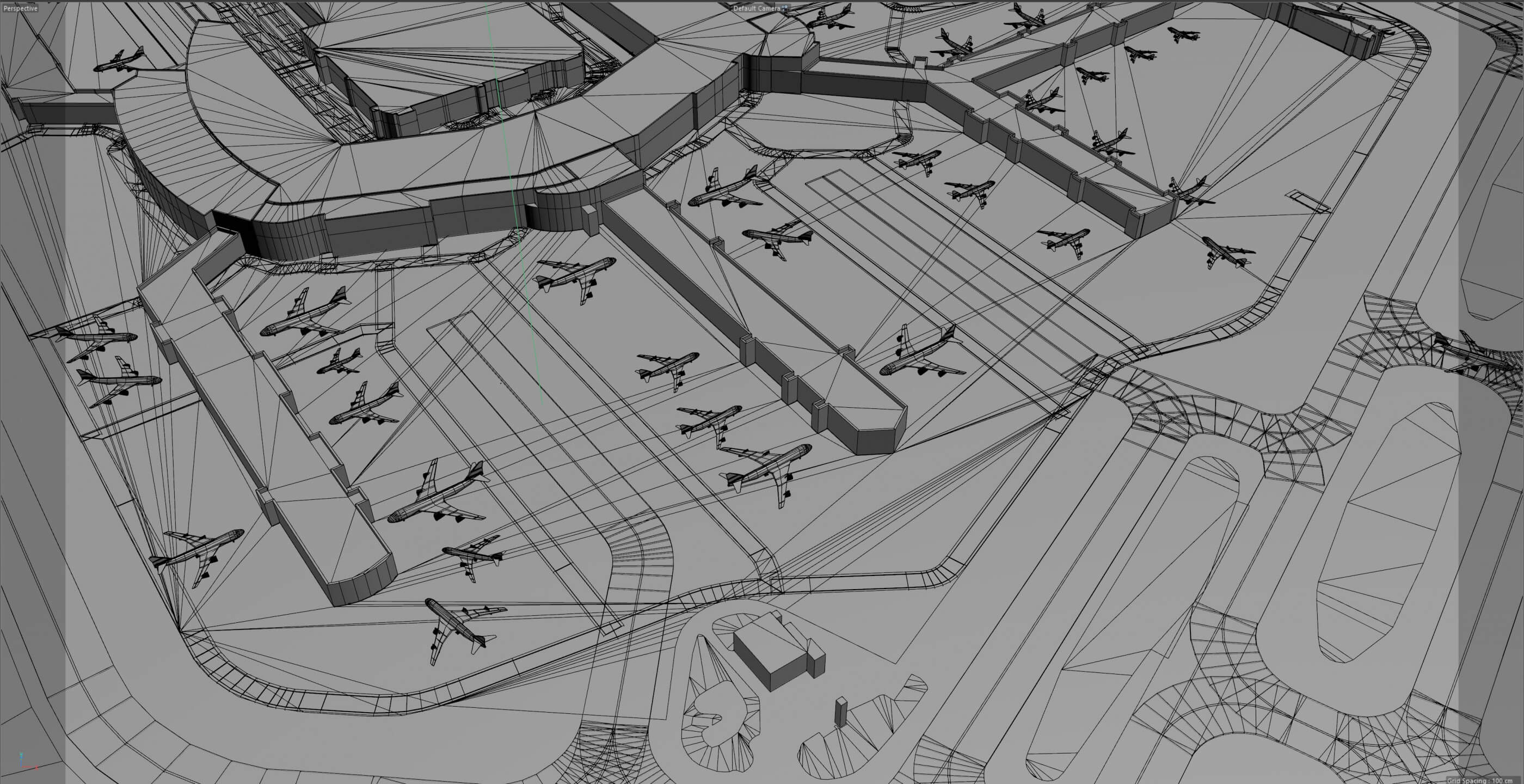 Baltimore Washington International Airport - 3D Model by 3dstudio