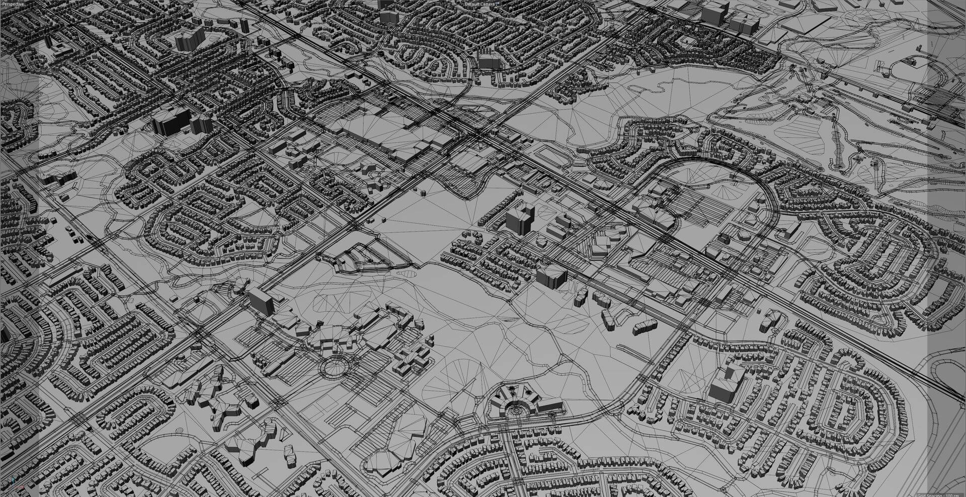 Brampton, Ontario Canada 40km 3D Model by 3dstudio