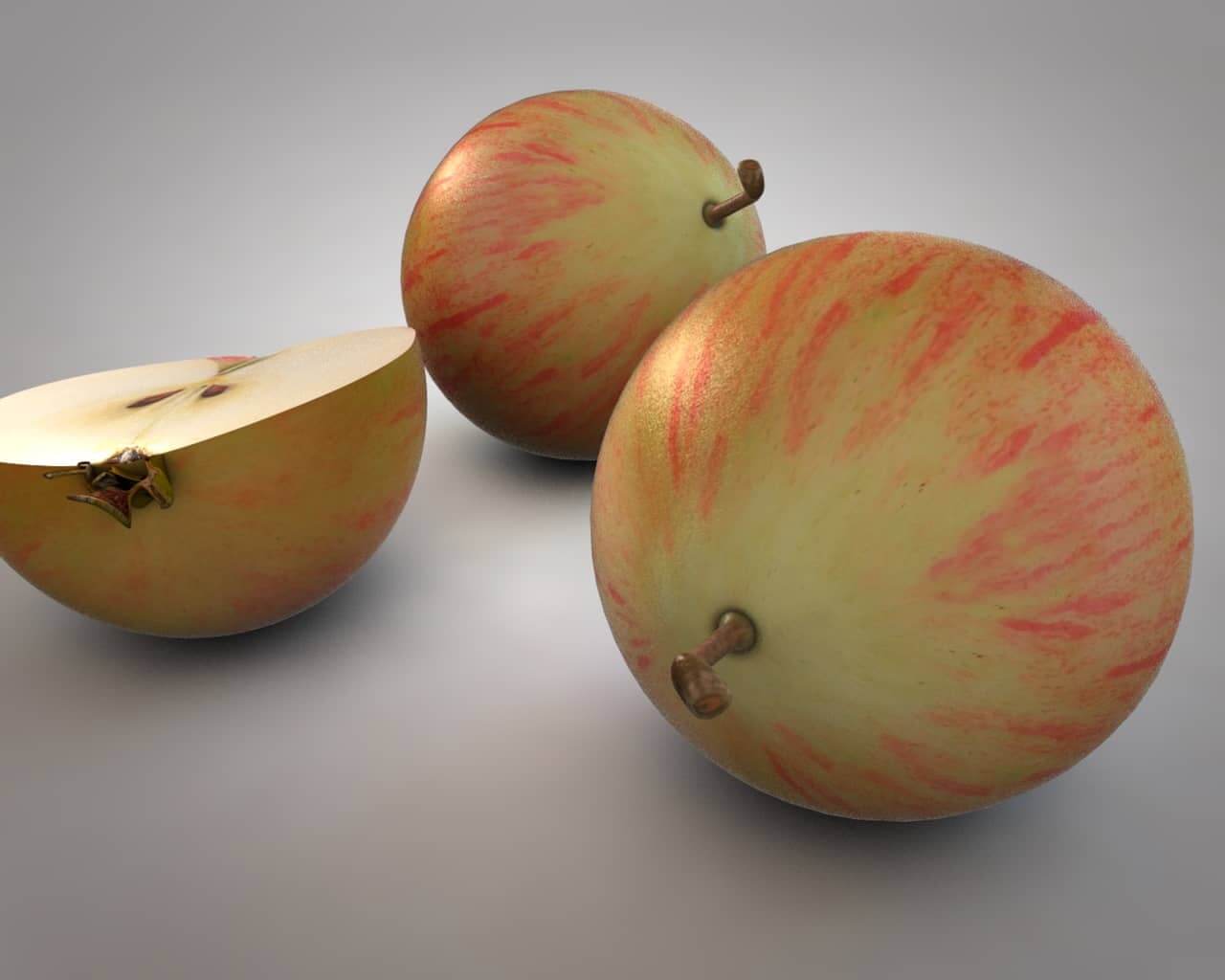 Apple 3d model. Apple 3d model