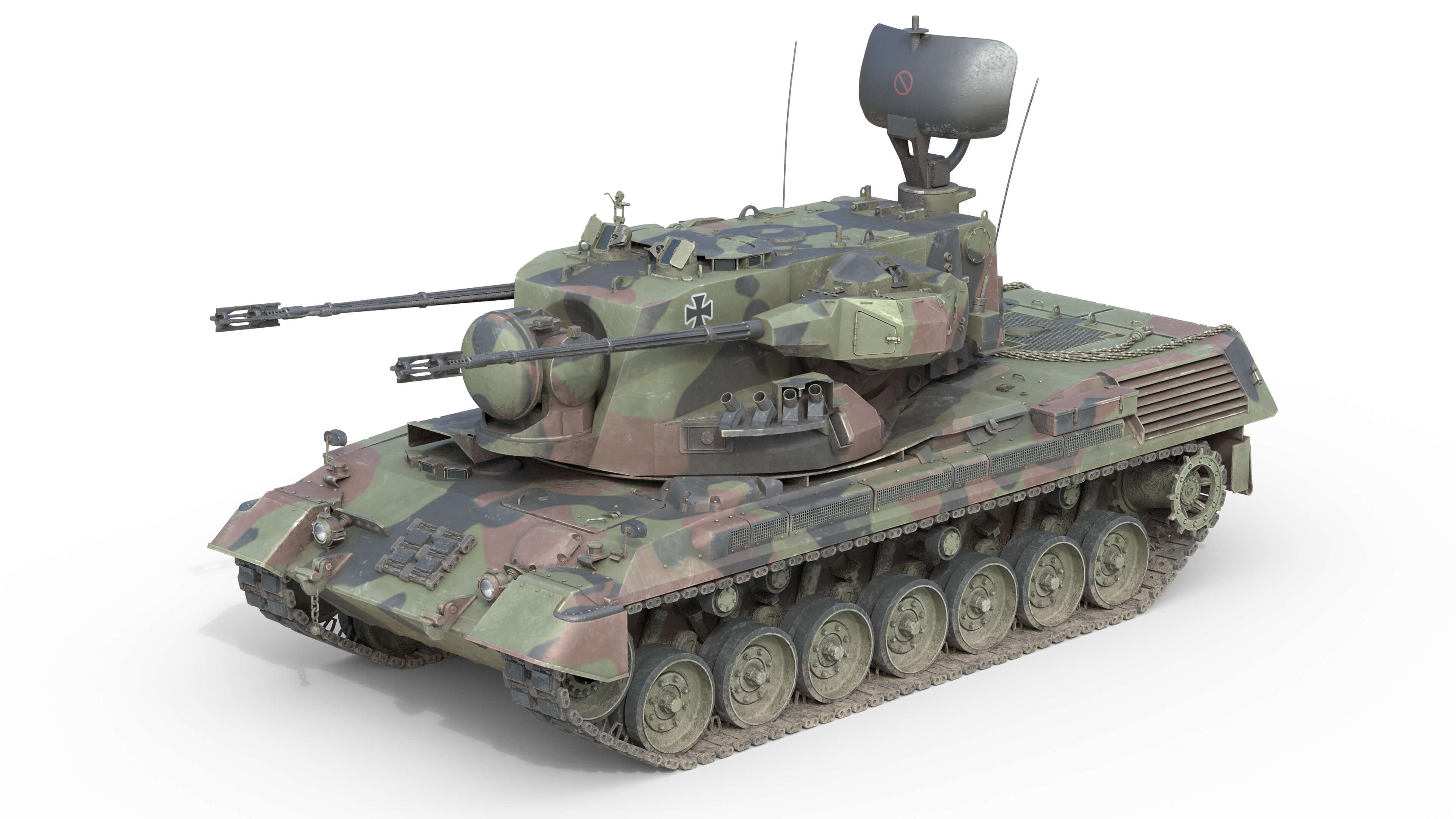 Flakpanzer Gepard 1A2 Anti Aircraft 3D Model By 3dstudio Flakpanzer Gepard 1A2 Anti Aircraft 3D Model By 3dstudio