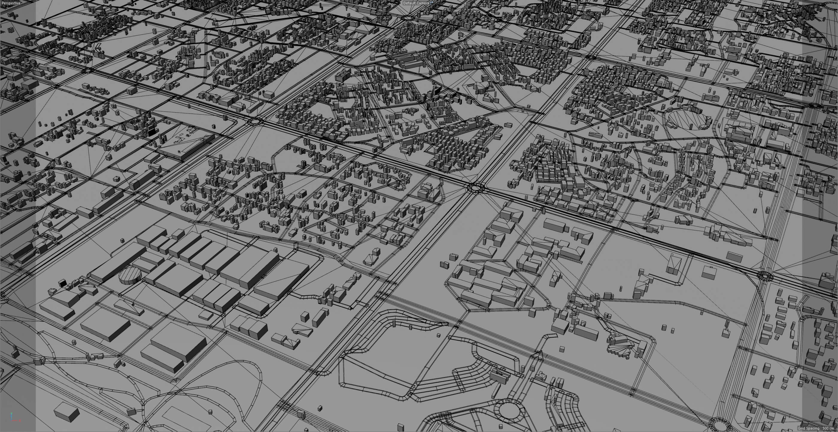 Gandhinagar City Gujarat India 3D Model 20km by 3dstudio