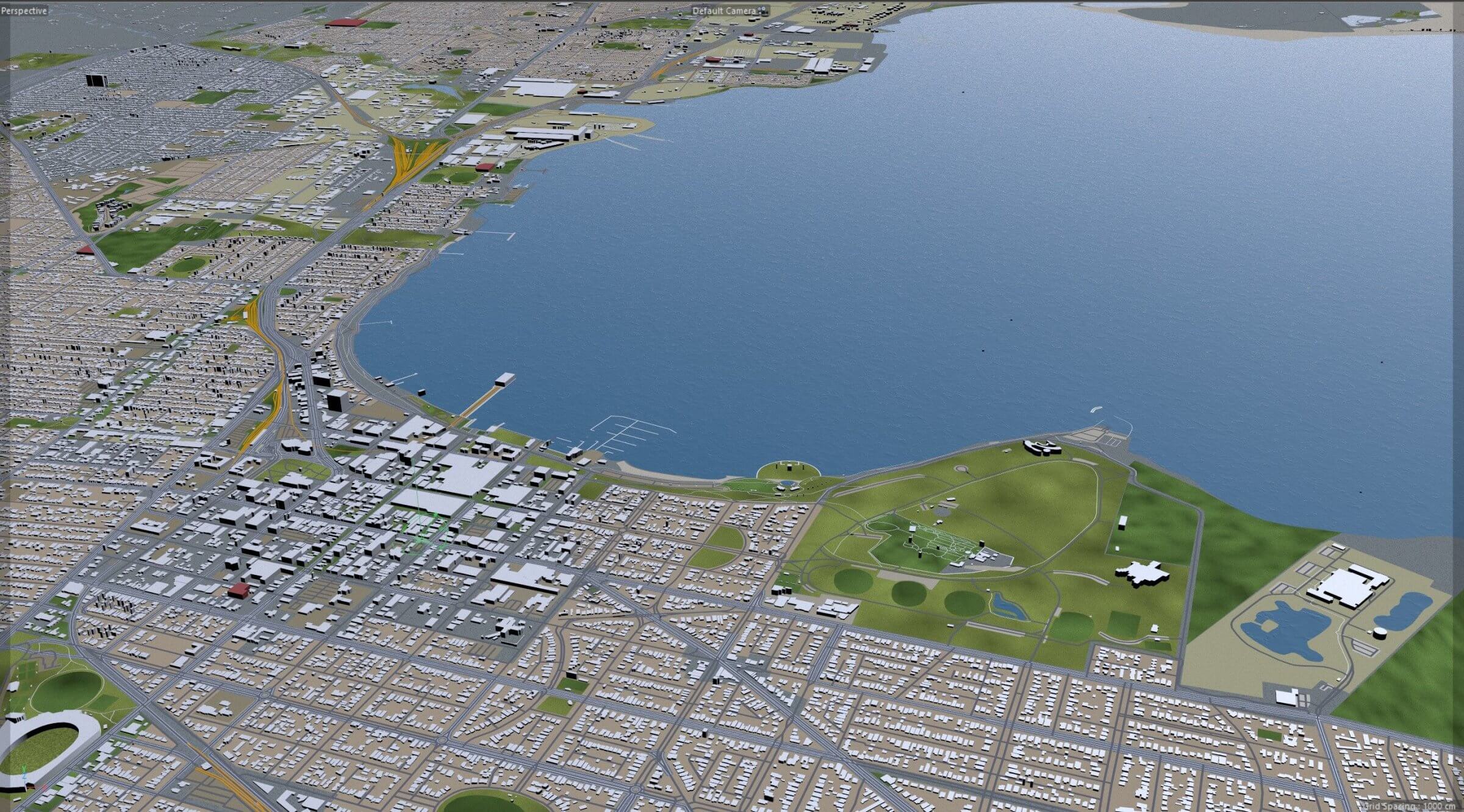 Geelong Australia 30km 3D Model by 3dstudio
