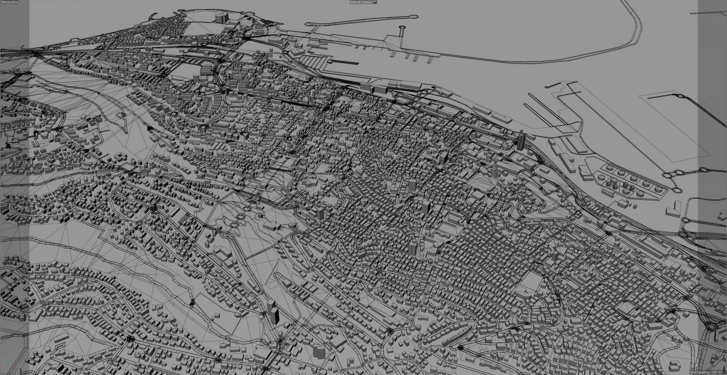 Haifa, Israel 20km - 3D Model by 3dstudio