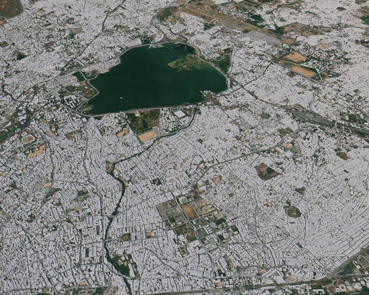 Hyderabad India 3D Model by 3dstudio