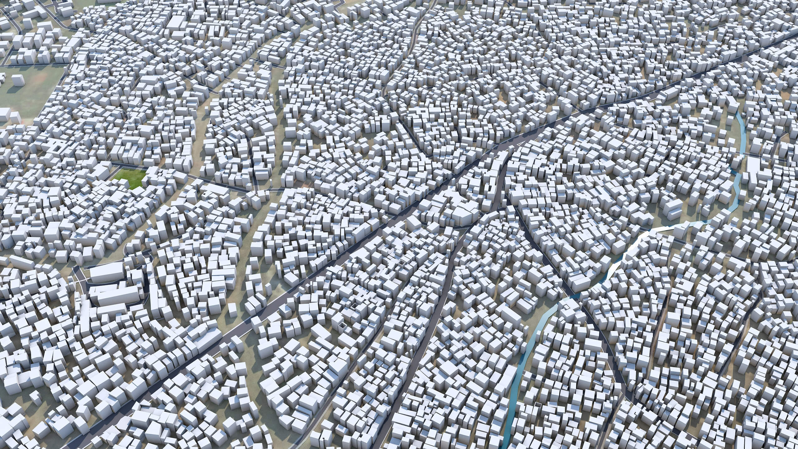 Ibadan City Nigeria 3D Model 40km by 3dstudio