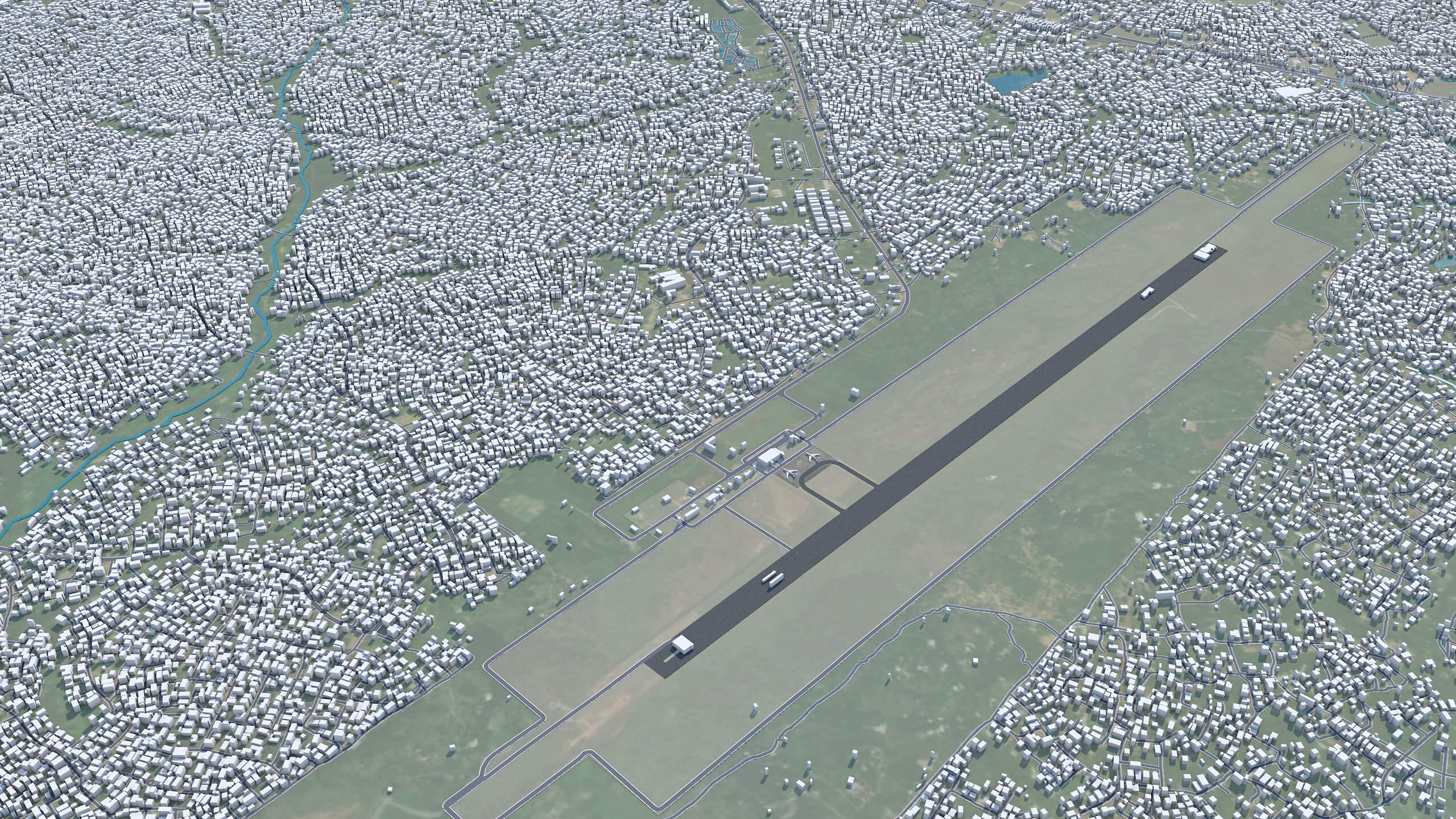 Ibadan City Nigeria 3D Model 40km by 3dstudio