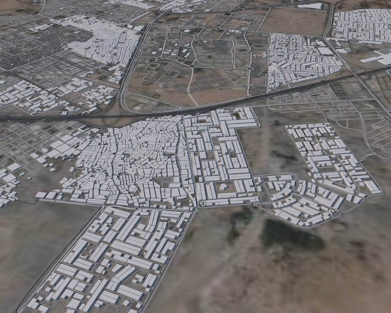 Jeddah Map 3d View Jeddah Saudi Arabia - 3D Model By 3Dstudio