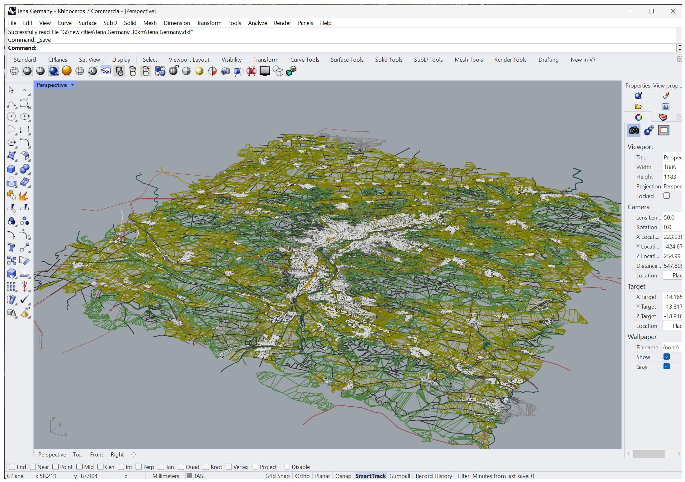 Jena City Germany 30km - 3D Model by 3dstudio