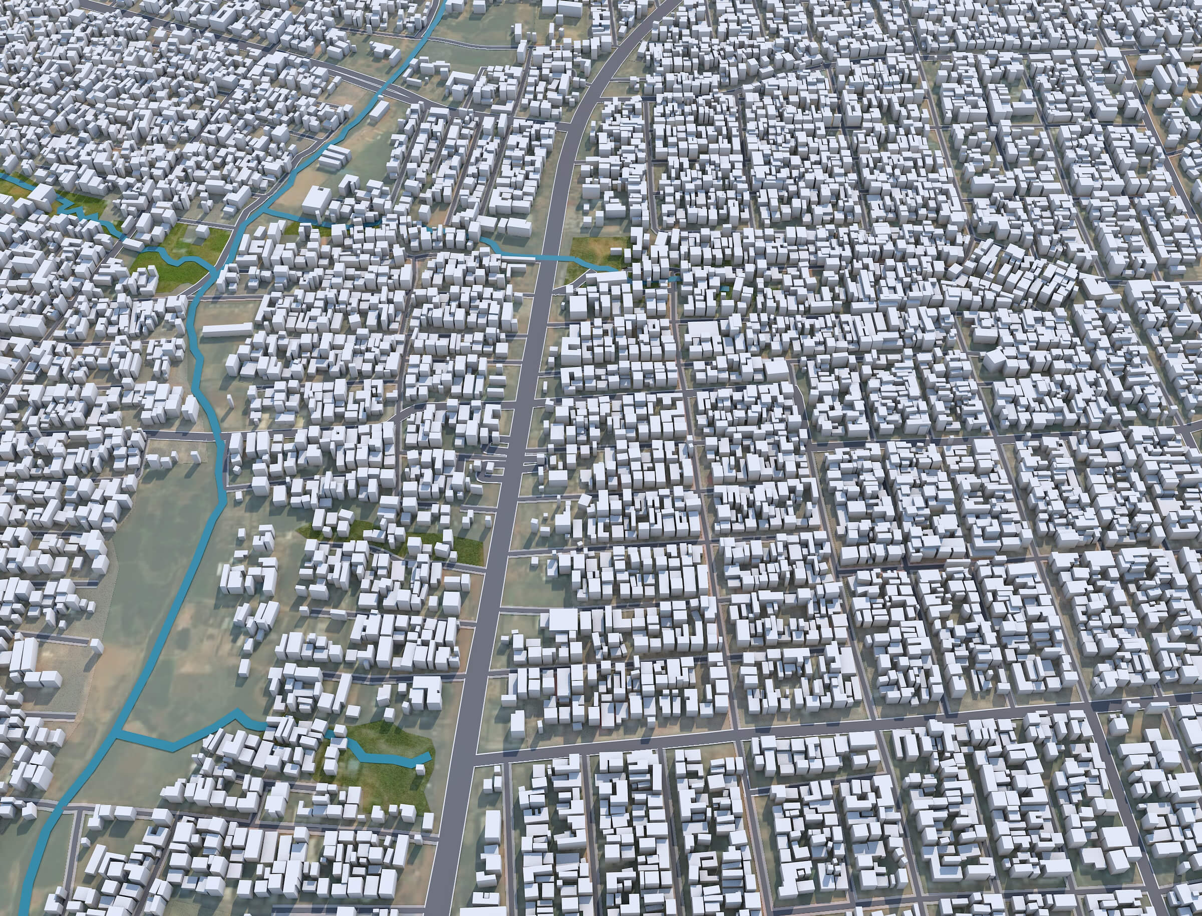 Kaduna City Nigeria 3D Model 25km by 3dstudio