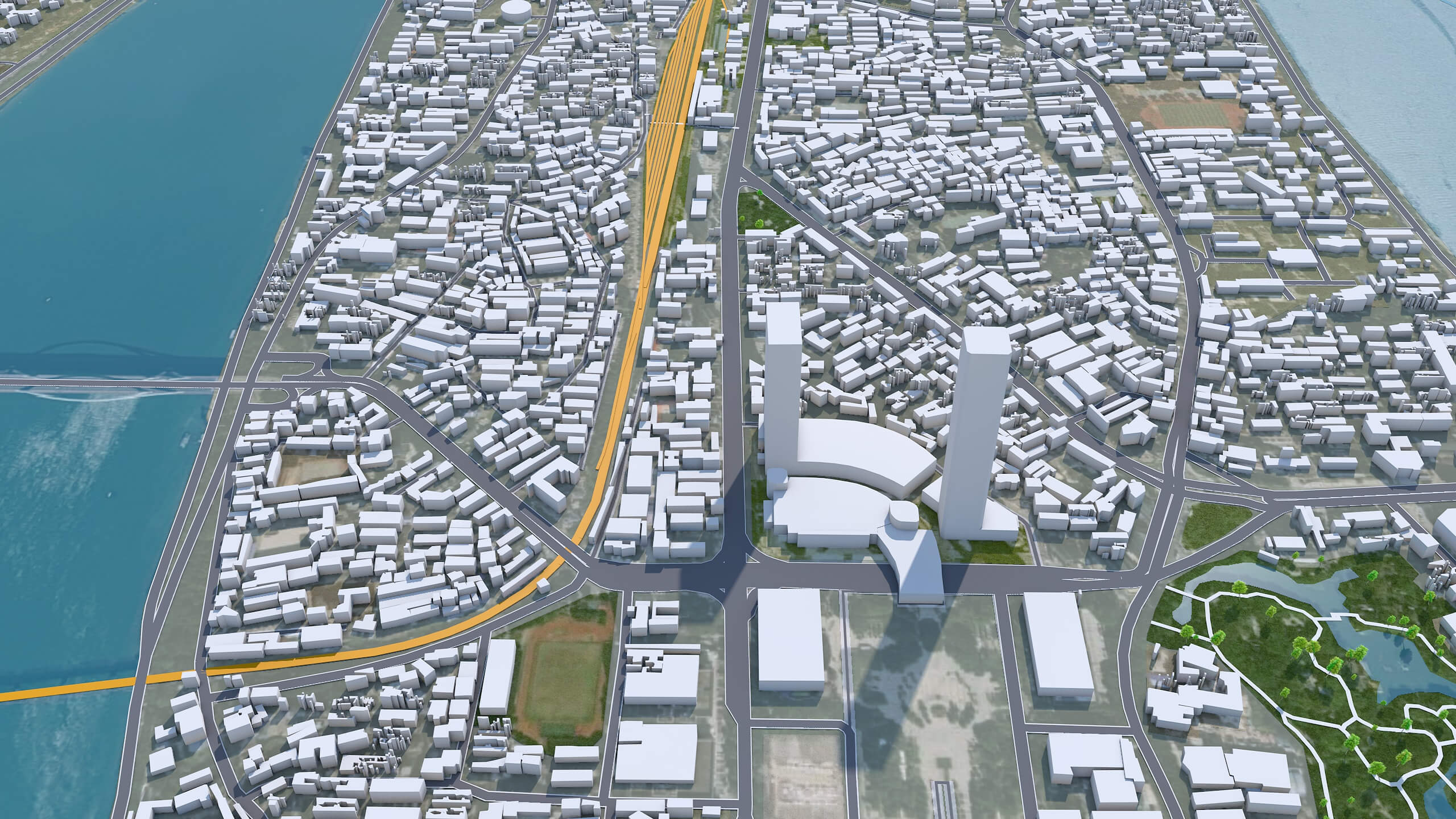 Liuzhou Guangxi City China 3D Model