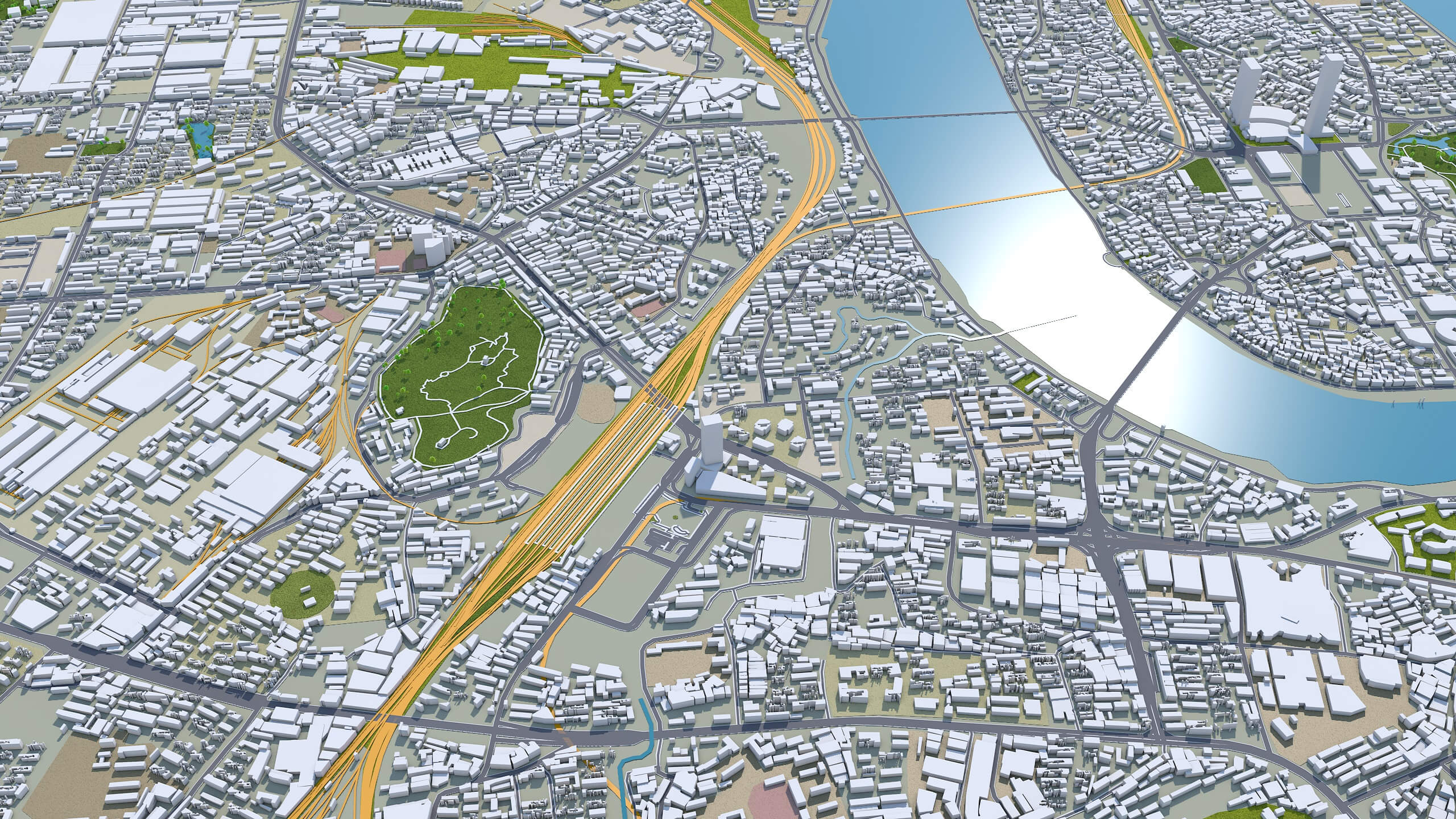 Liuzhou Guangxi City China 3D Model