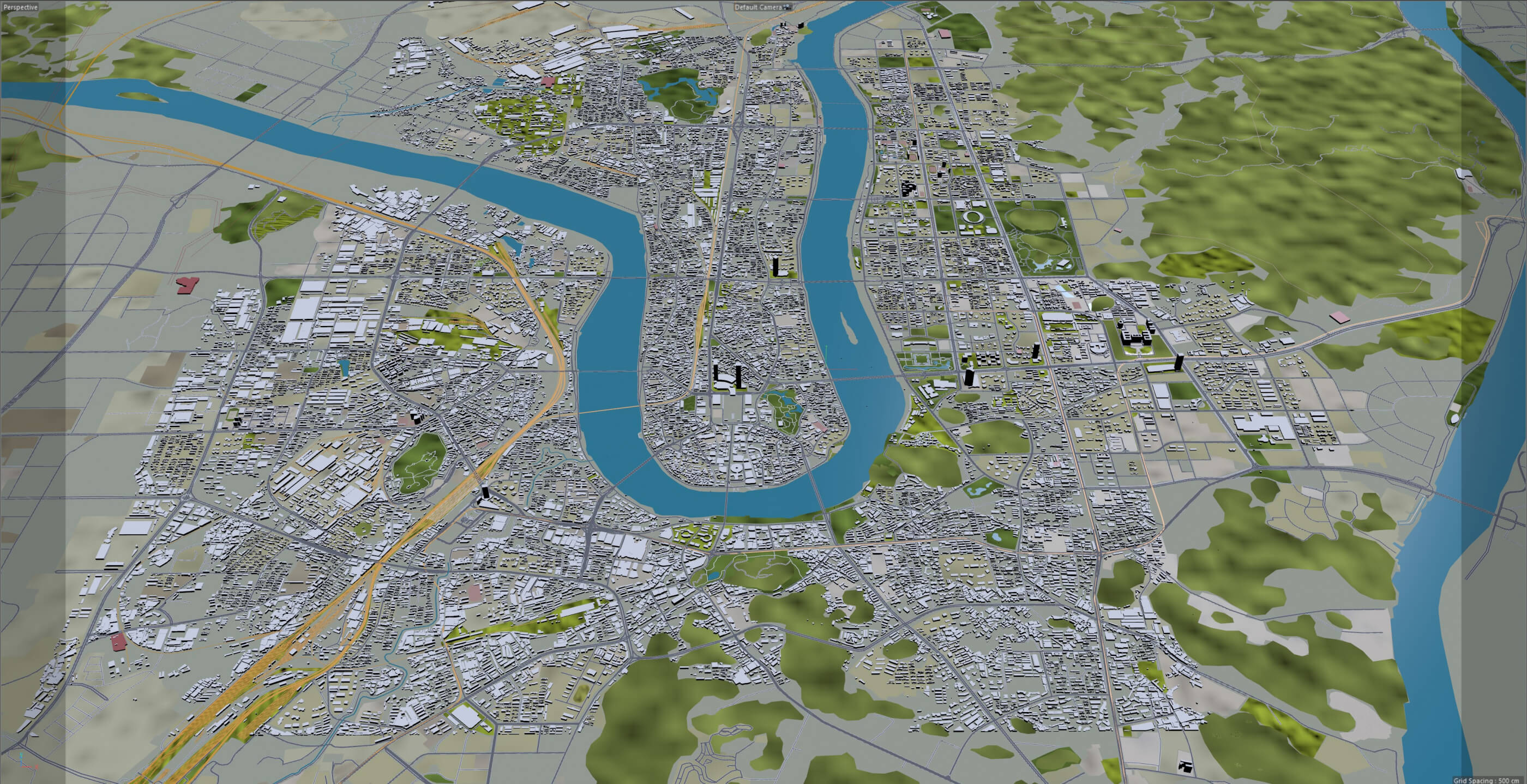 Liuzhou Guangxi City China 3D Model