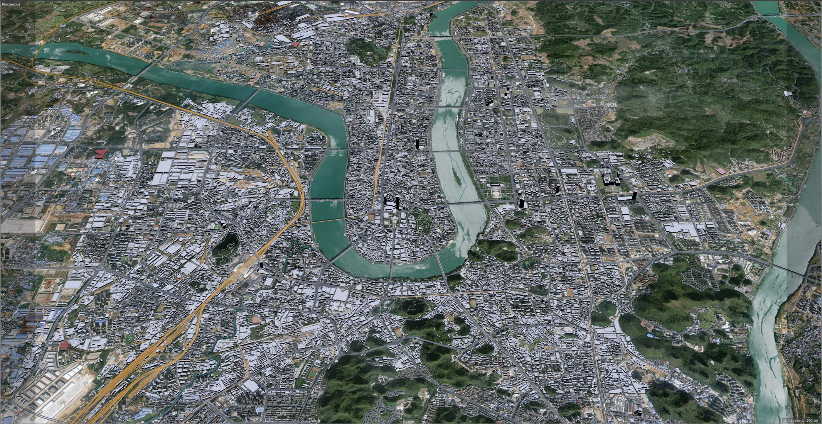 Liuzhou Guangxi City China 3D Model