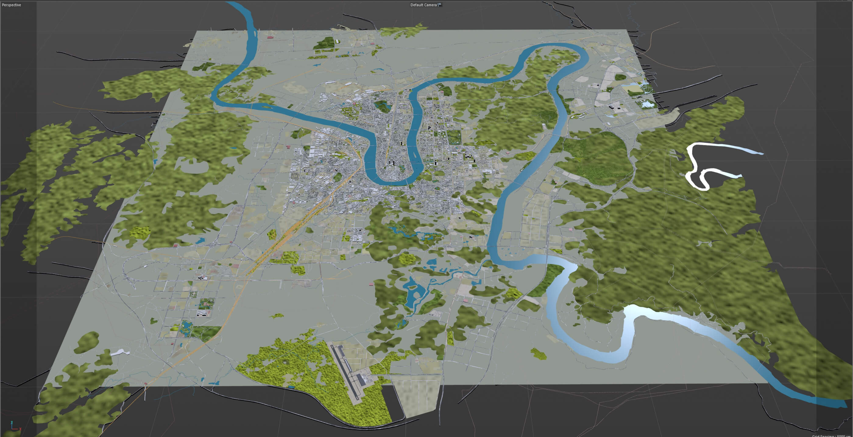 Liuzhou Guangxi City China 3D Model