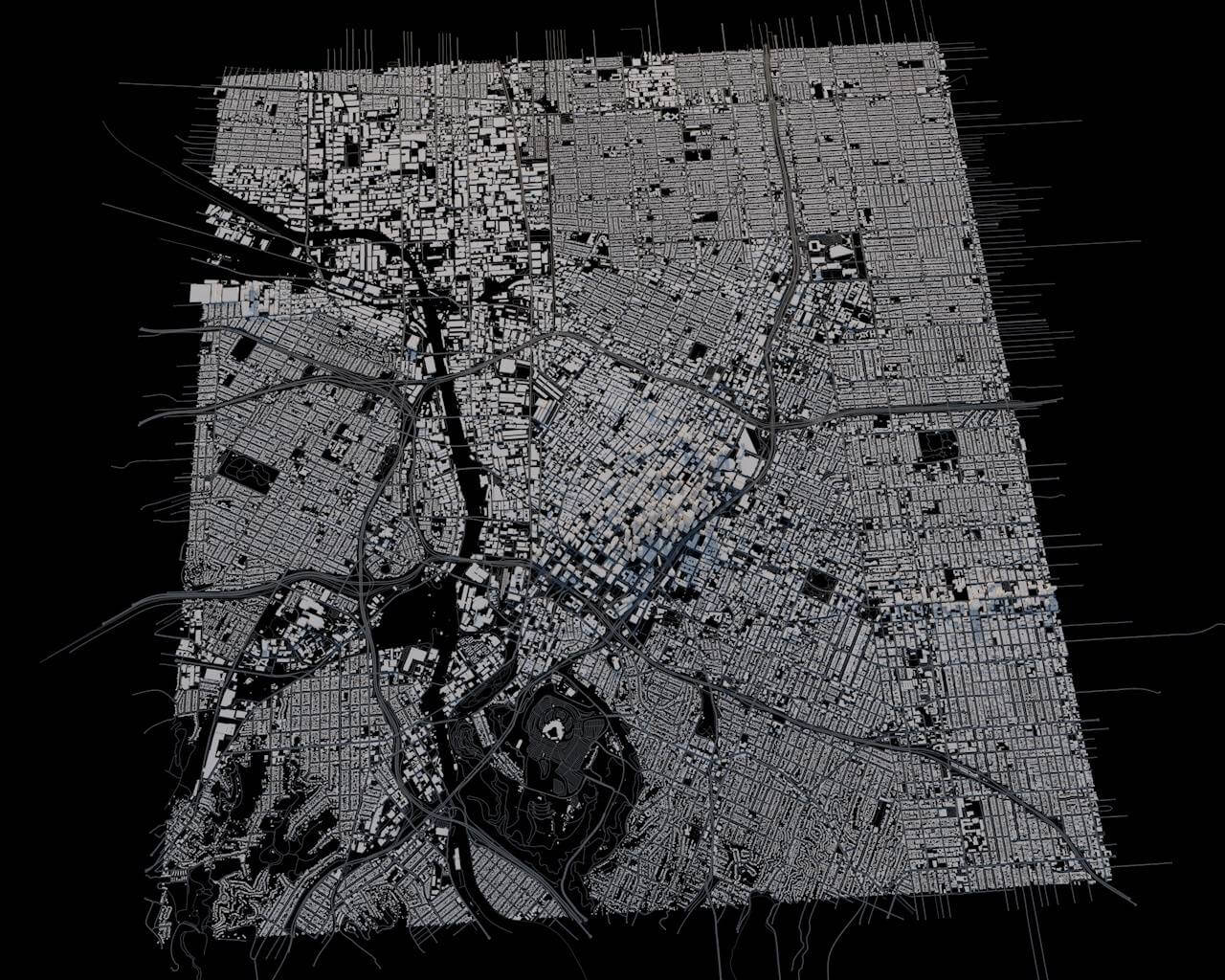 Los Angeles California - 3D Model by 3dstudio