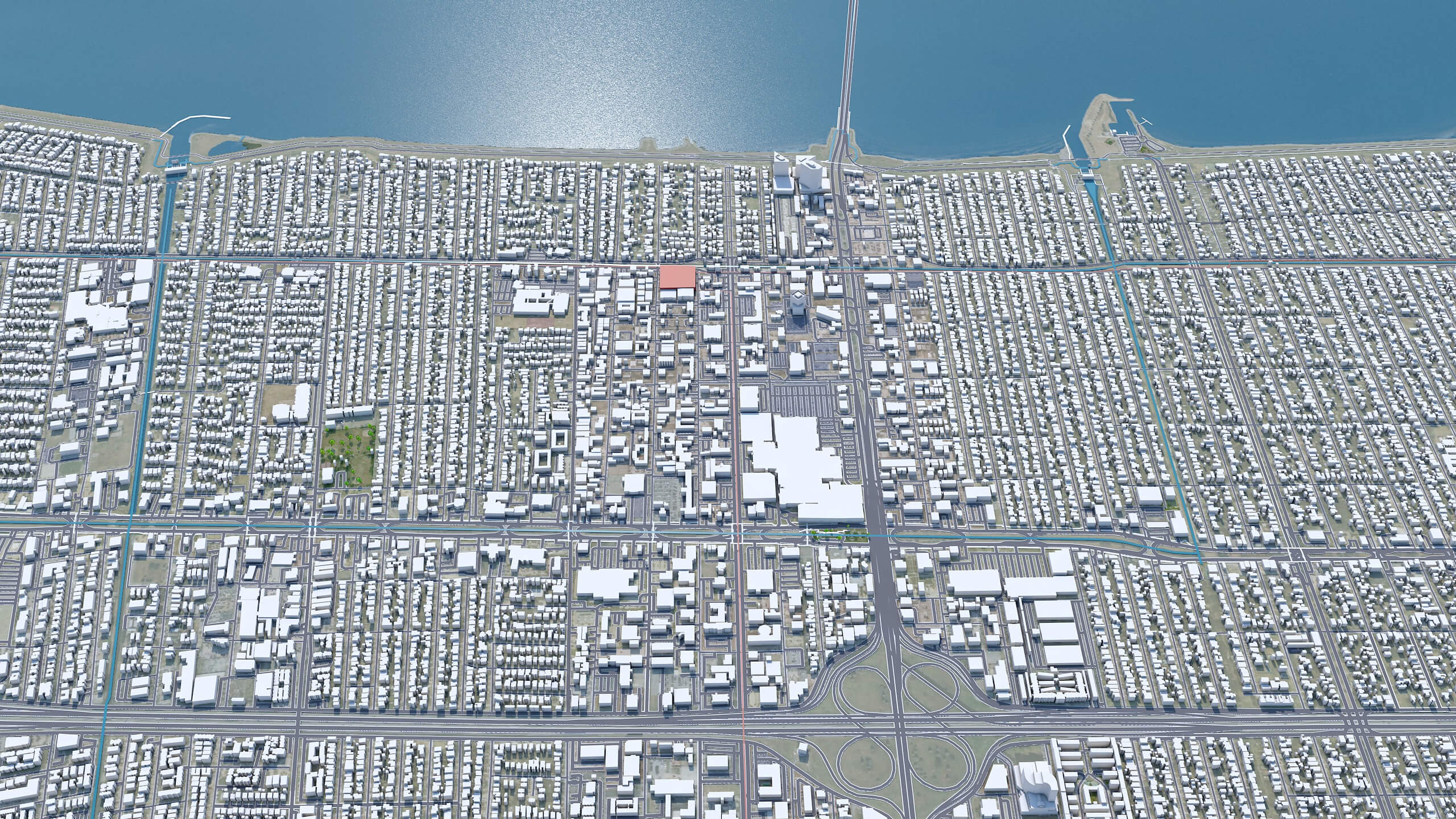 Metairie City Louisiana USA 3D Model 30km by 3dstudio