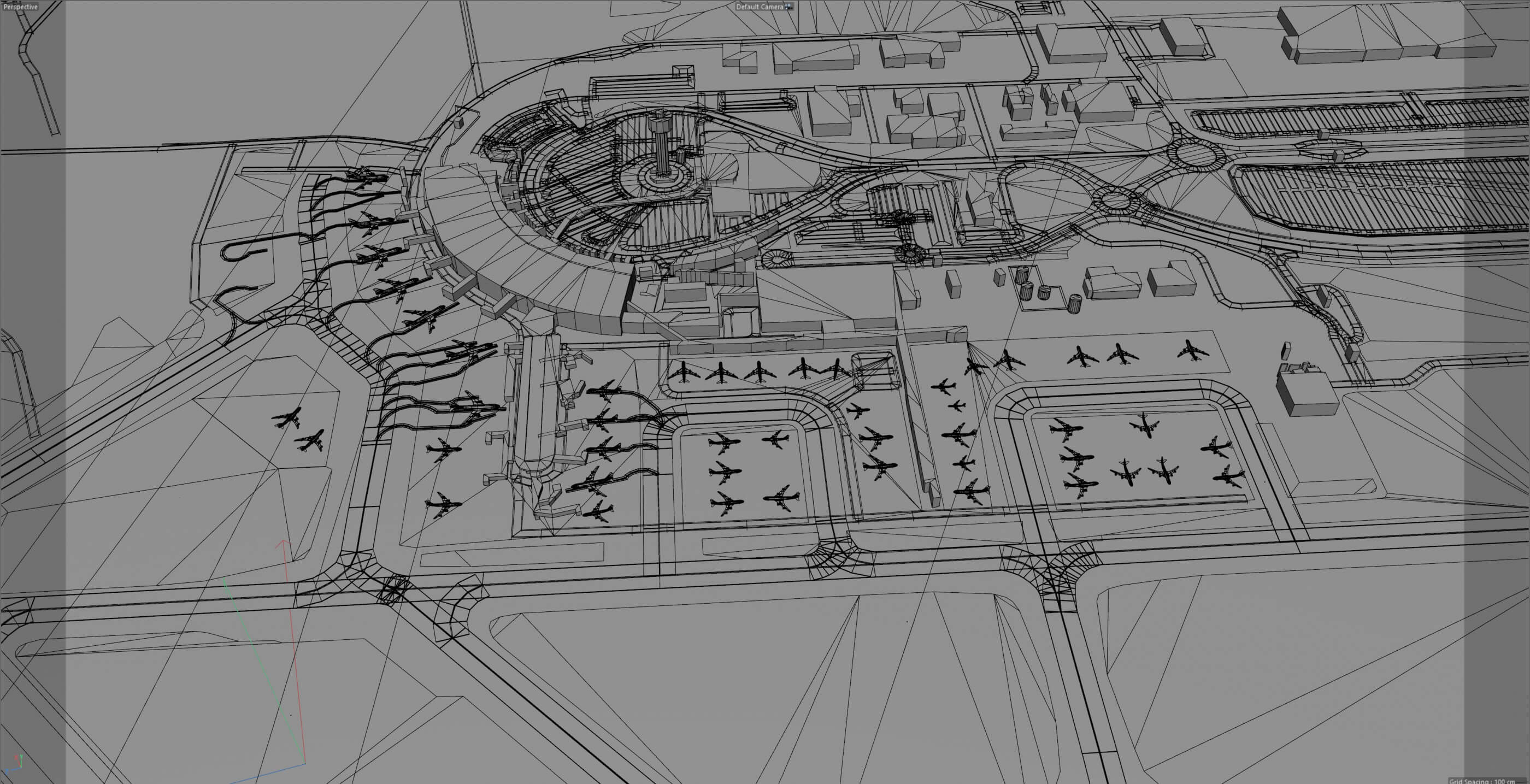 Perth Airport 3D Model by 3dstudio