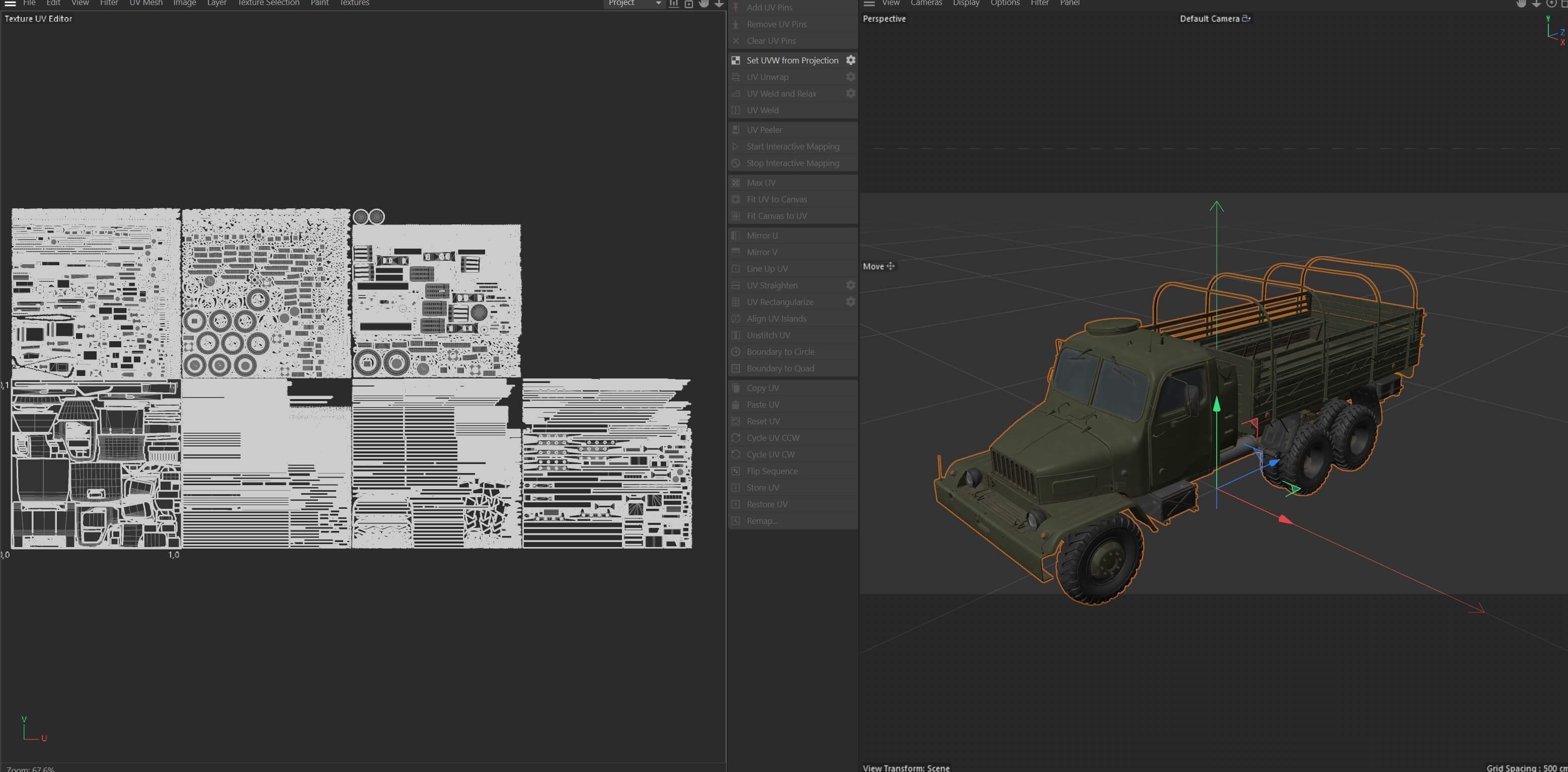 Praga V3S Military Truck - 3D Model by 3dstudio