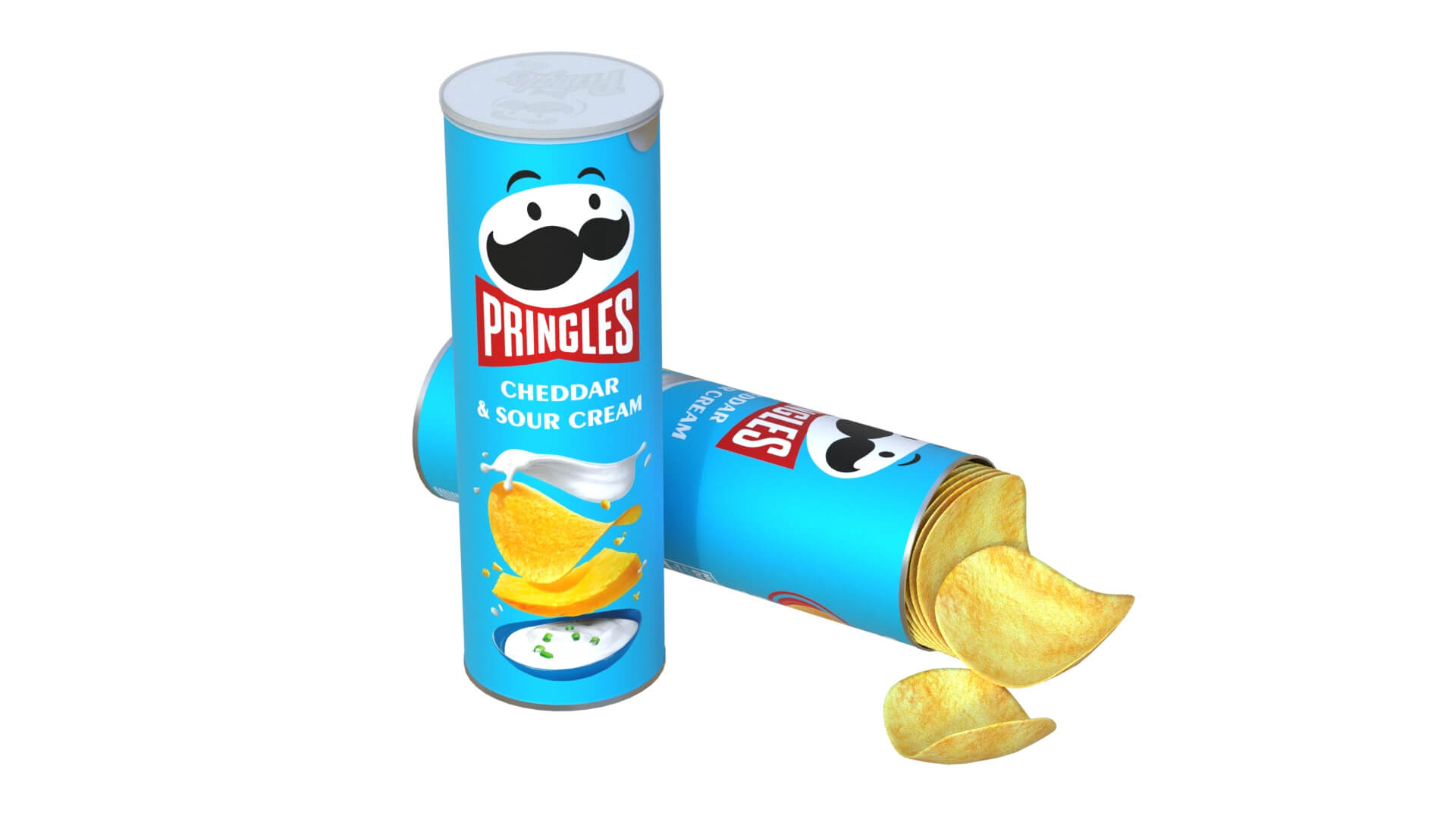 Pringles Cheddar Sour Cream - 3D Model by 3dstudio