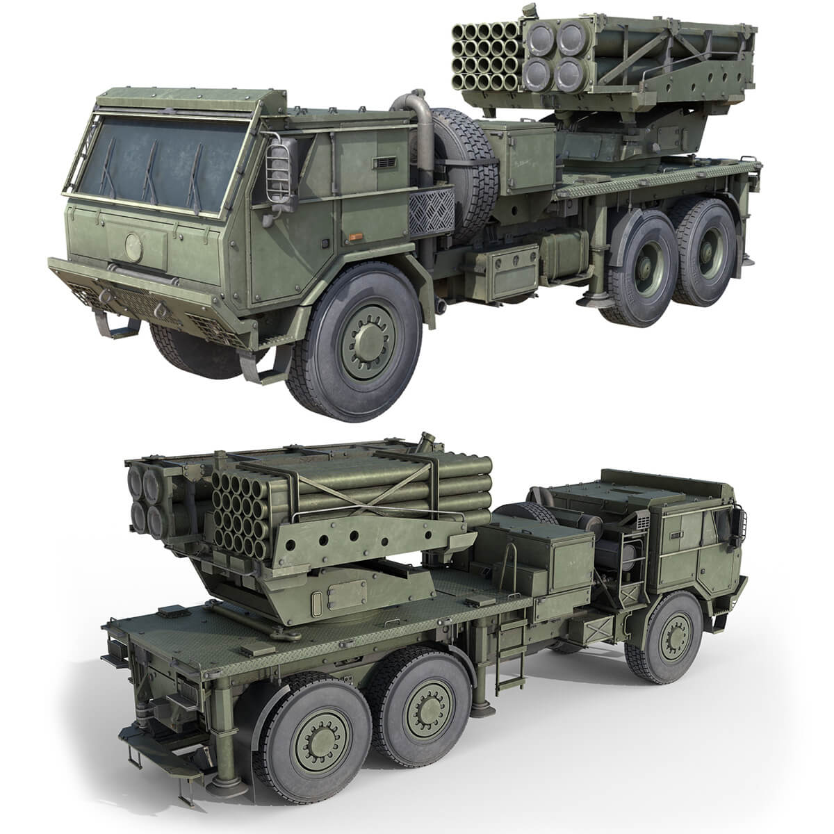 Puls Multiple Rocket Launcher - 3D Model by 3dstudio