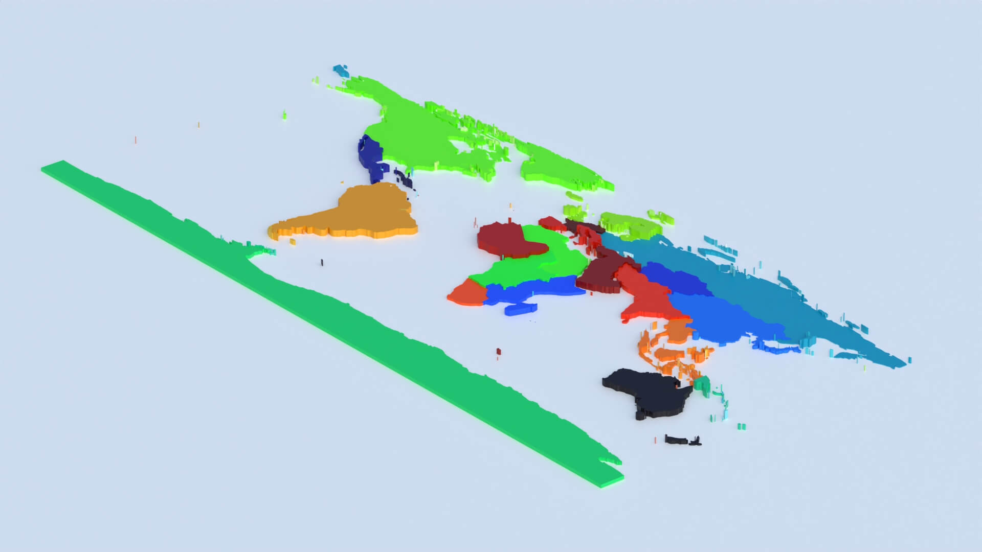 Regions Offset Map - 3D Model by 3dstudio