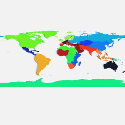 Regions Offset Map - 3D Model by 3dstudio