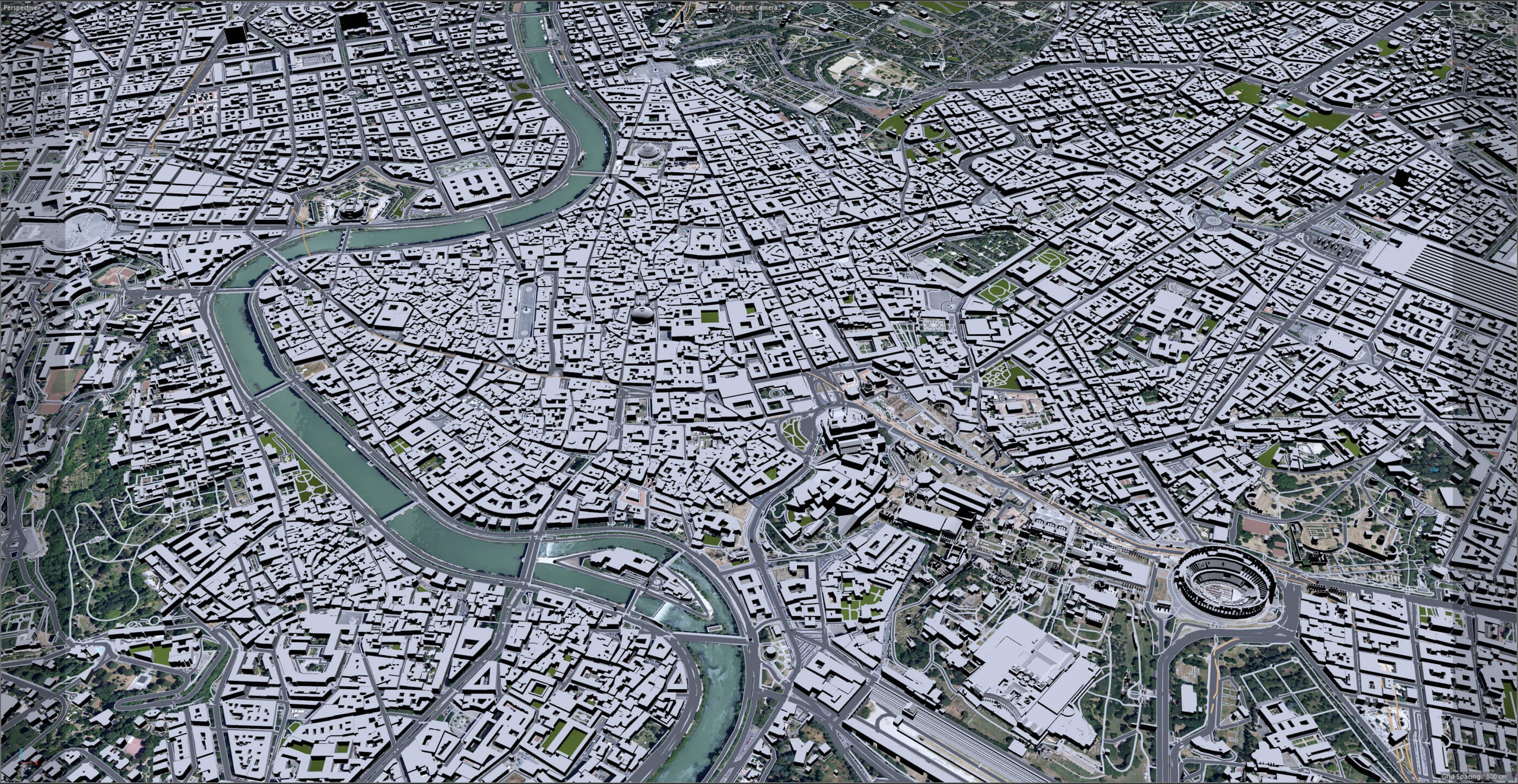 A Satellite View Of Rome Google Map Of Rome (Roma), Italy Nations