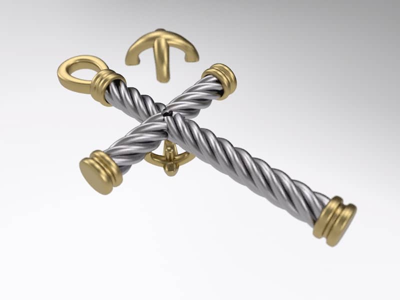 Rope Cross - 3D Model by 3dstudio