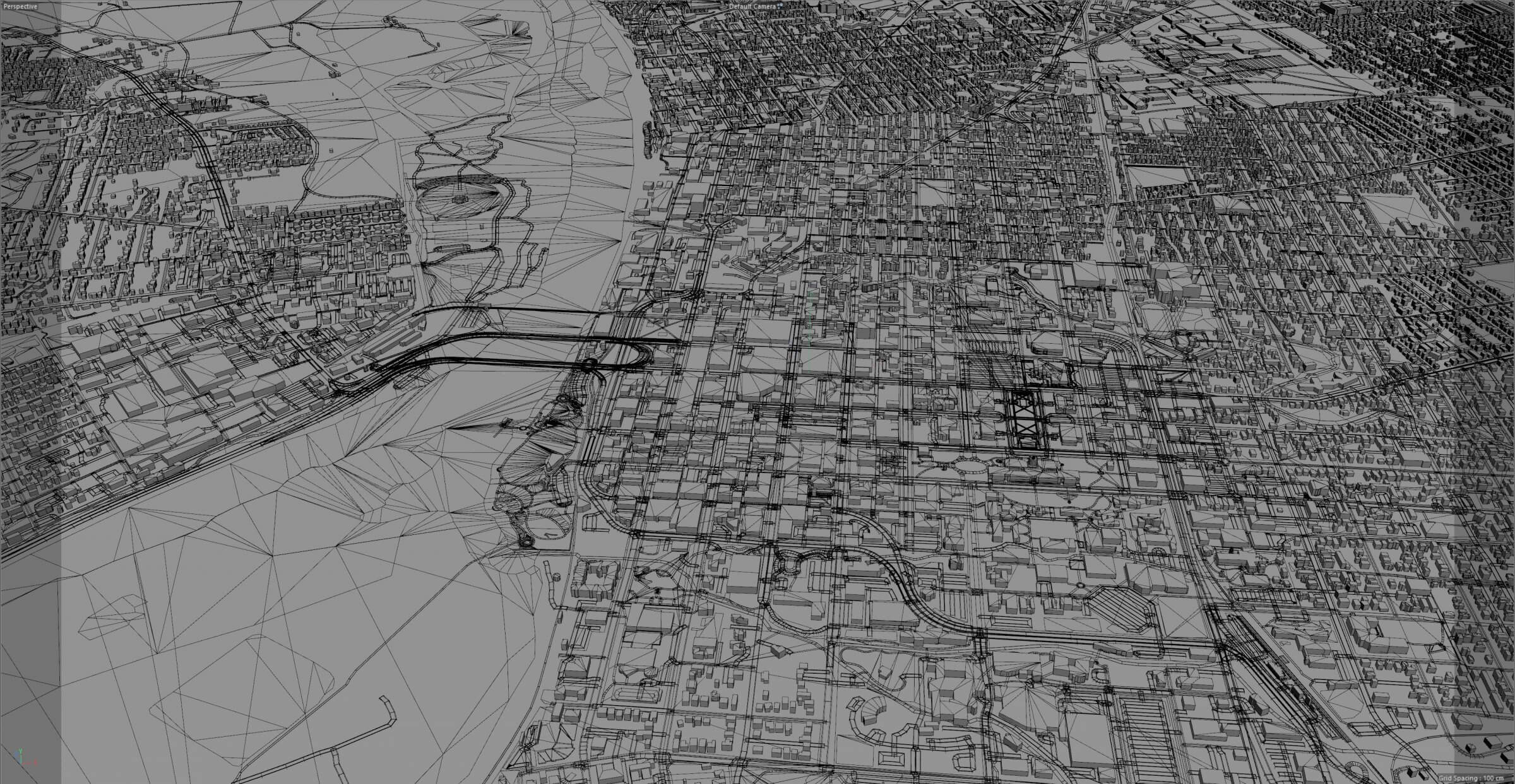 Salem, Oregon USA 50km 3D Model by 3dstudio